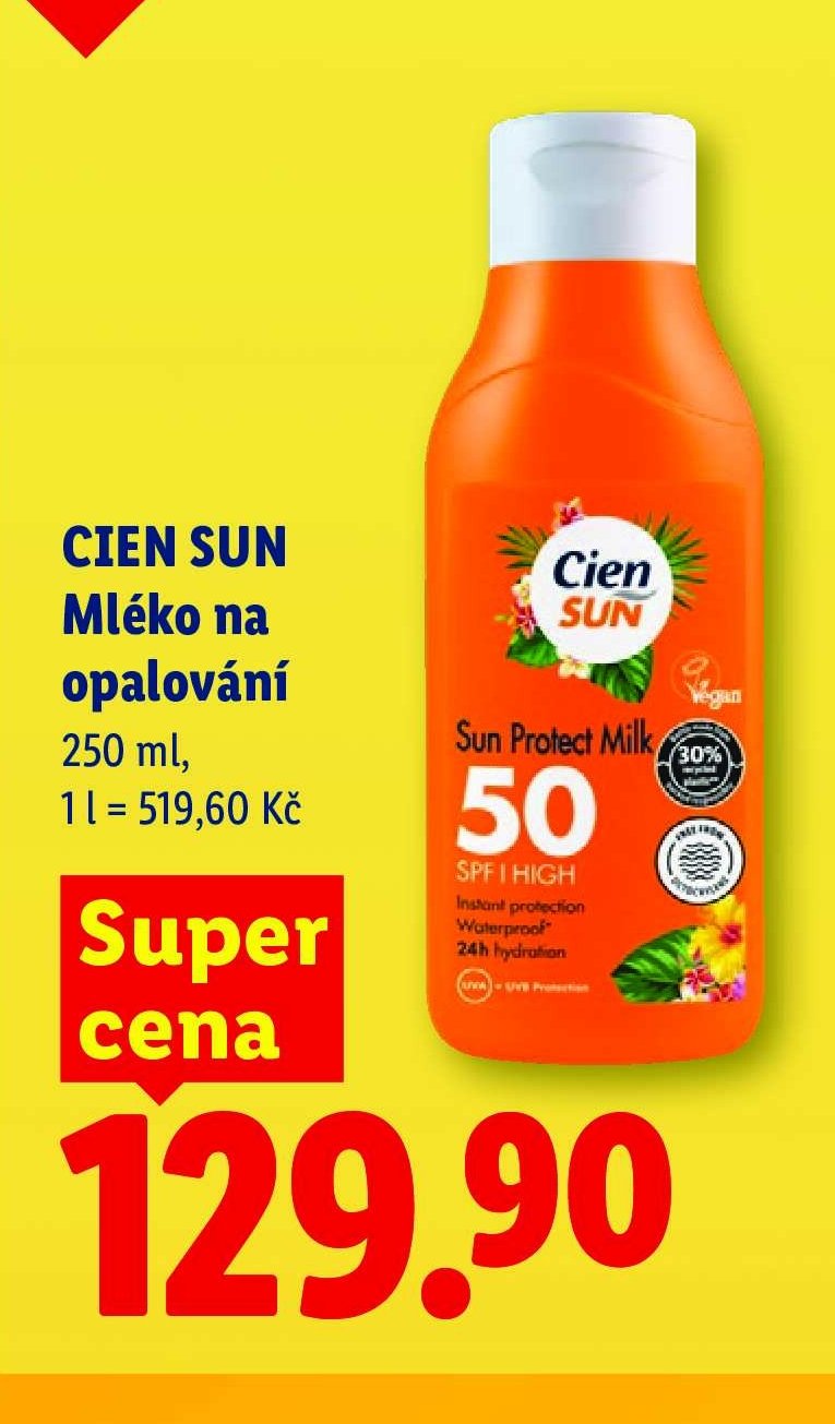 CIEN SUN Mléko na opalování 250 ml