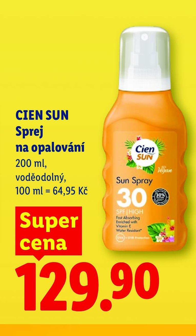 CIEN SUN Sprej na opalování 200 ml