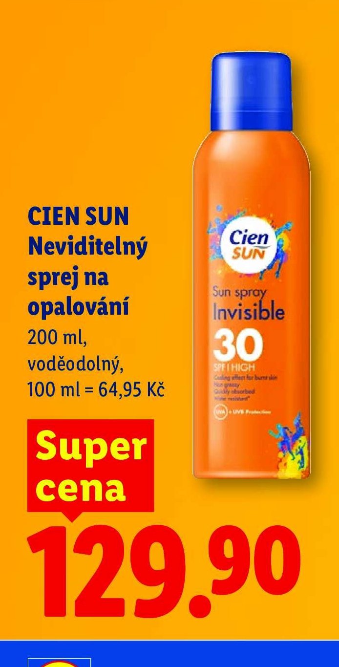 CIEN SUN Neviditelný sprej na opalování 200 ml