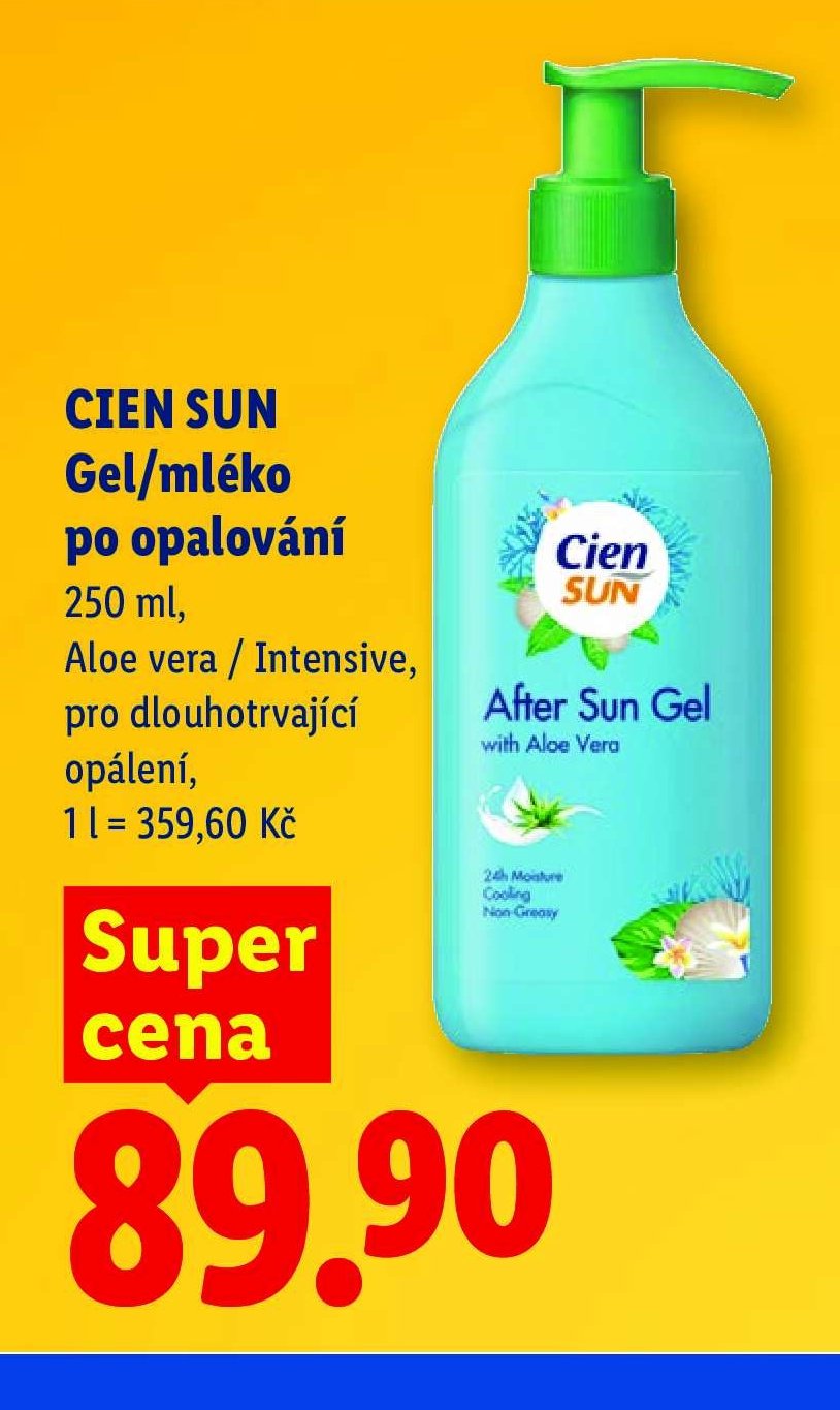 CIEN SUN Gel/mléko po opalování 250 ml