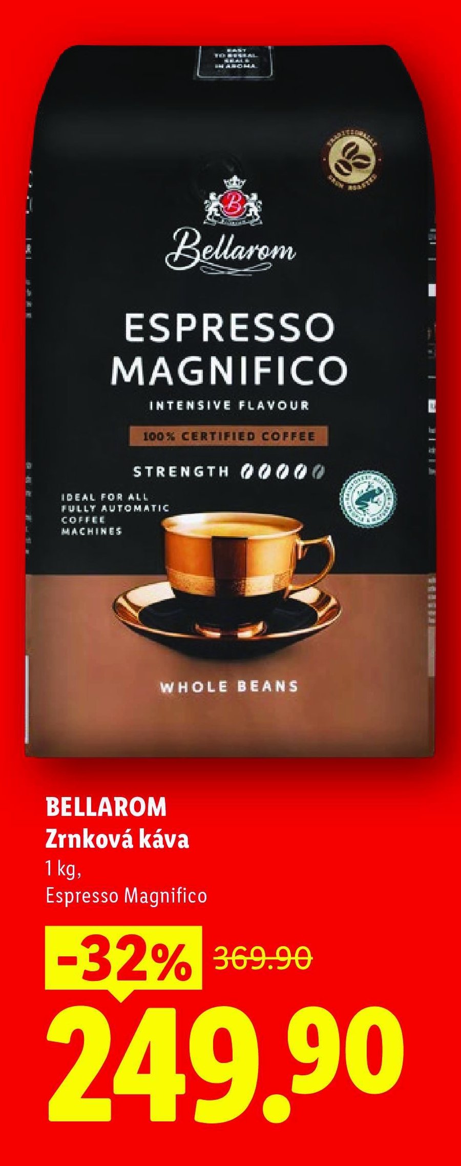 BELLAROM Zrnková káva Espresso Magnifico