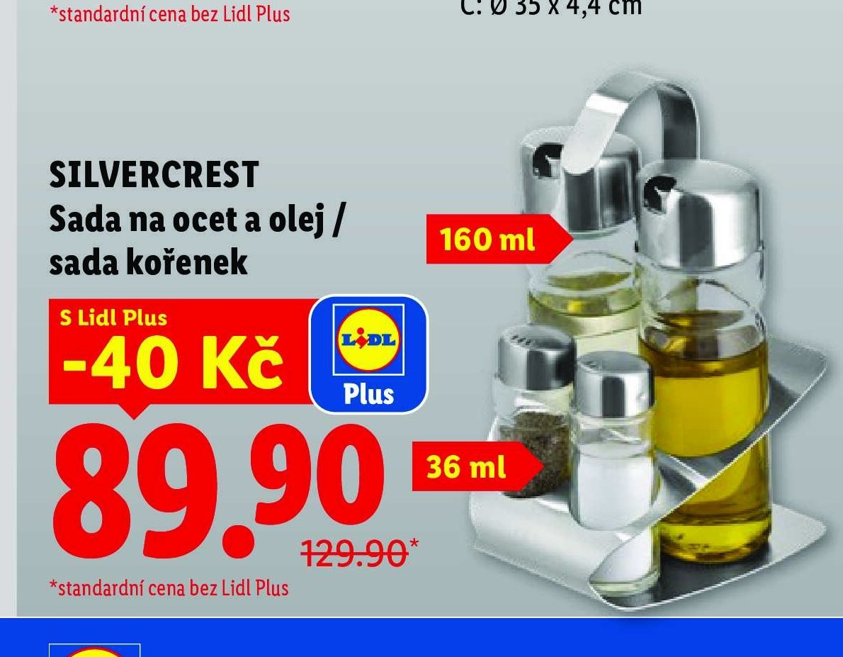 SILVERCREST Sada na ocet a olej / sada kořenek