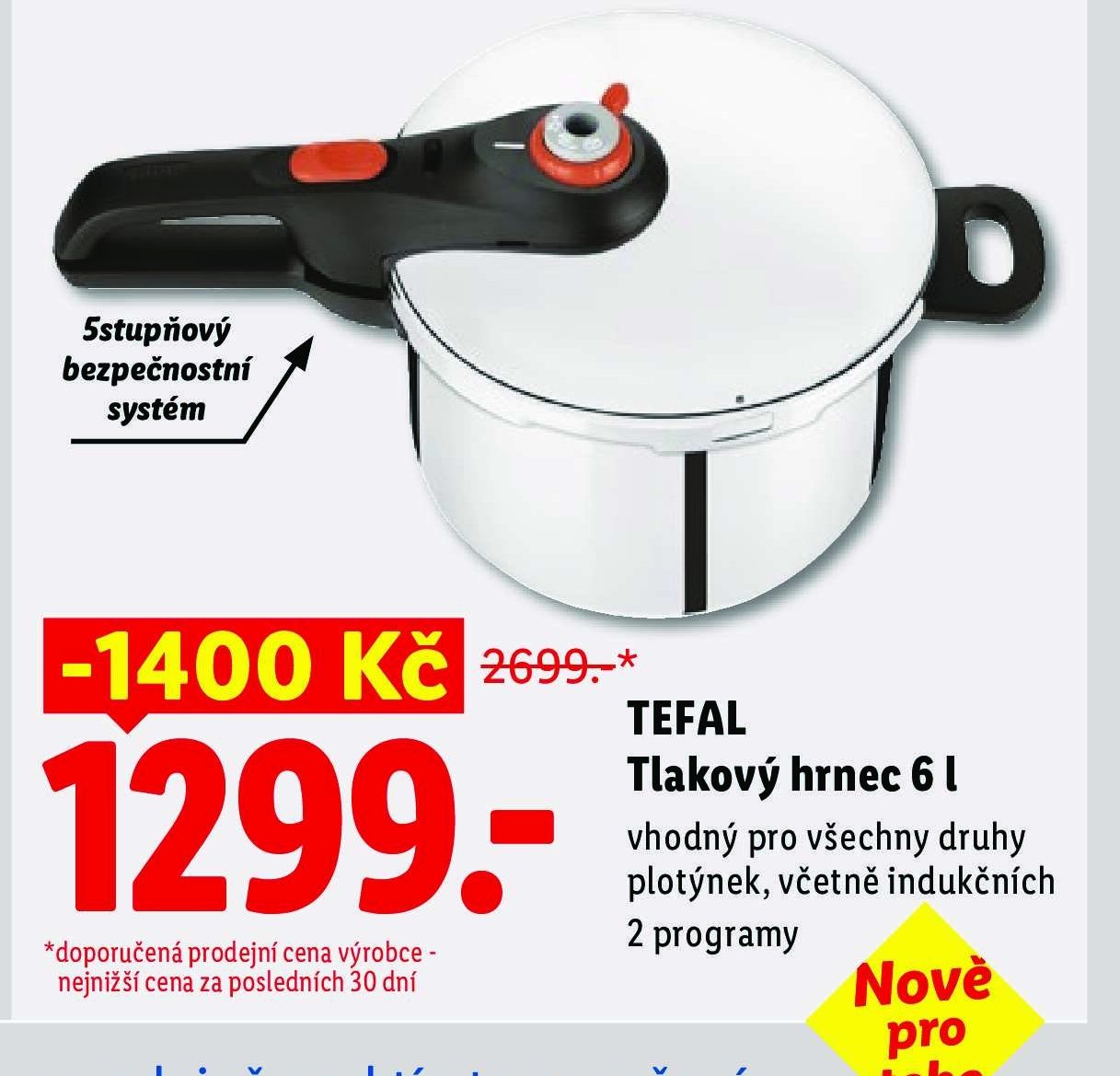 TEFAL Tlakový hrnec 6 l