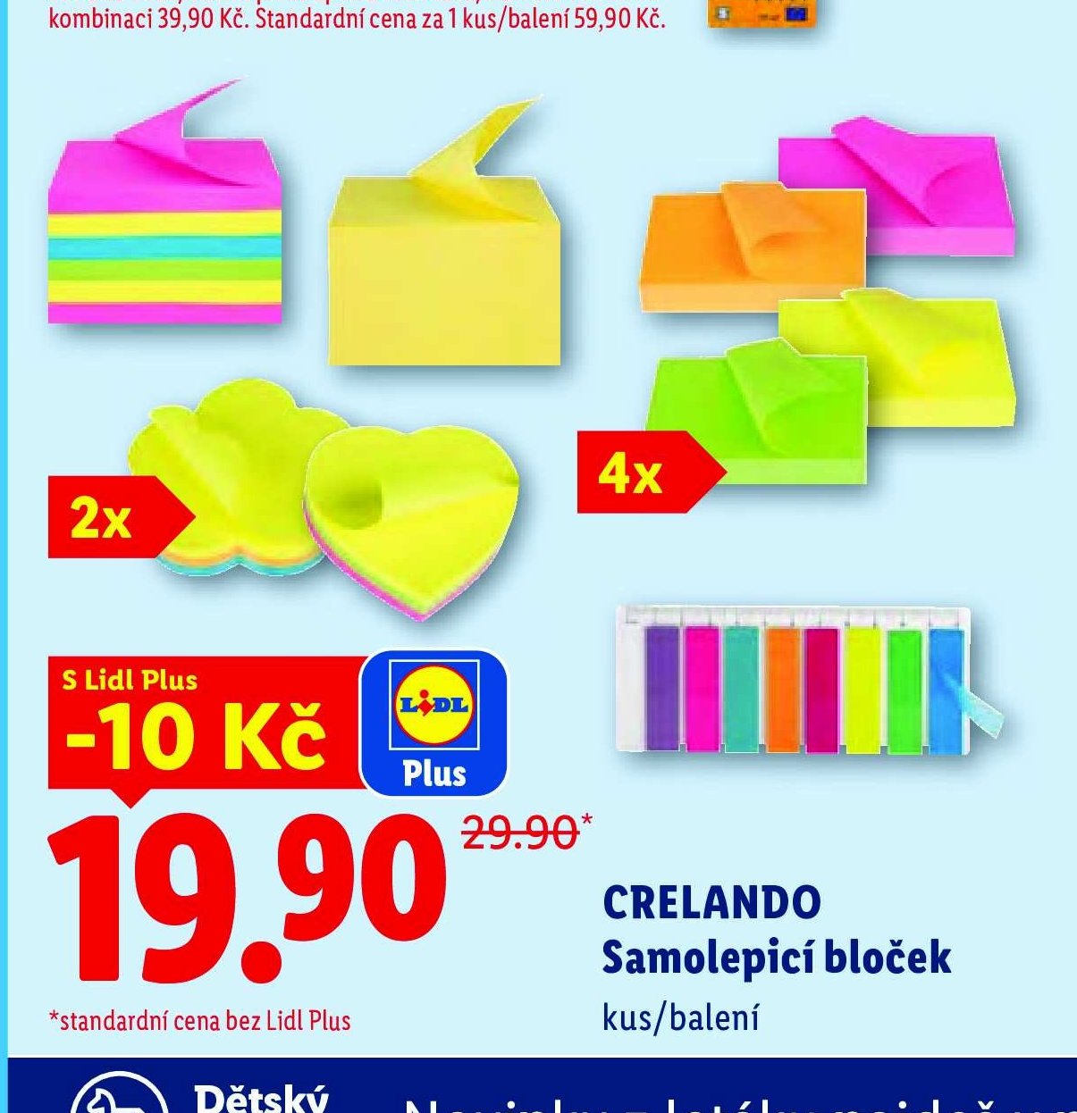 CRELANDO Samolepicí bloček