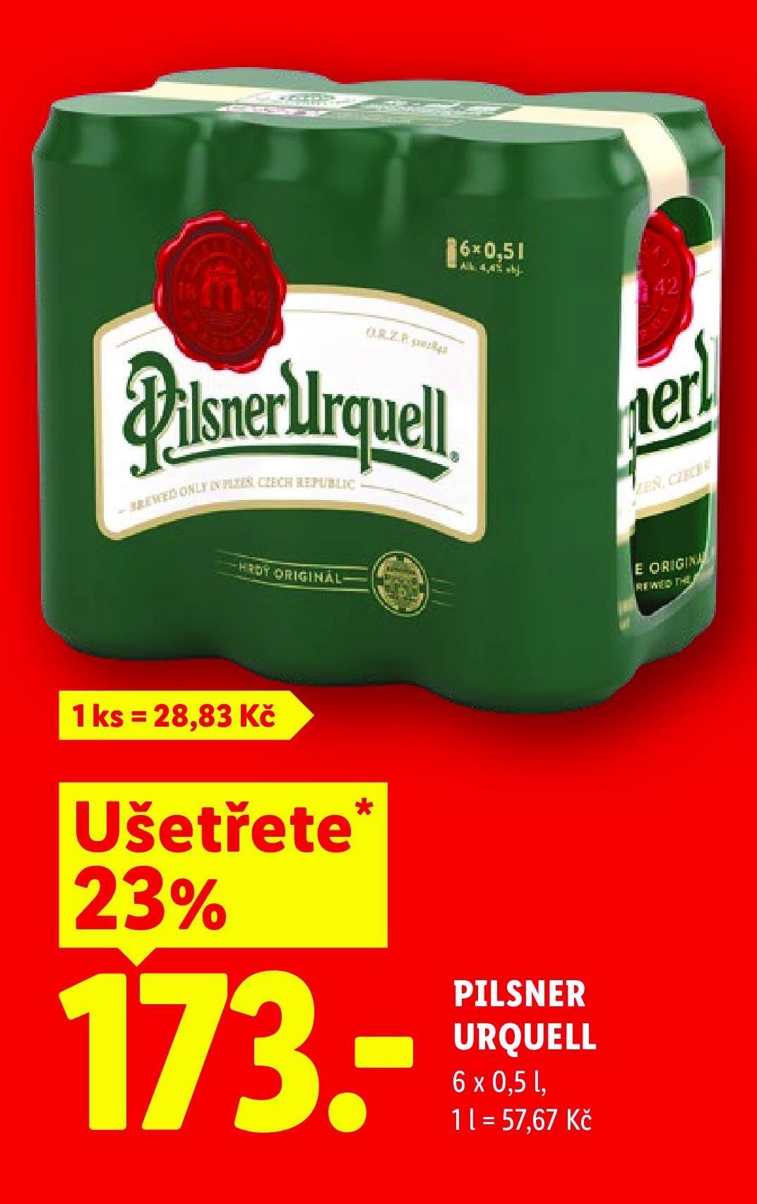 Pilsner Urquell 6x0,5l