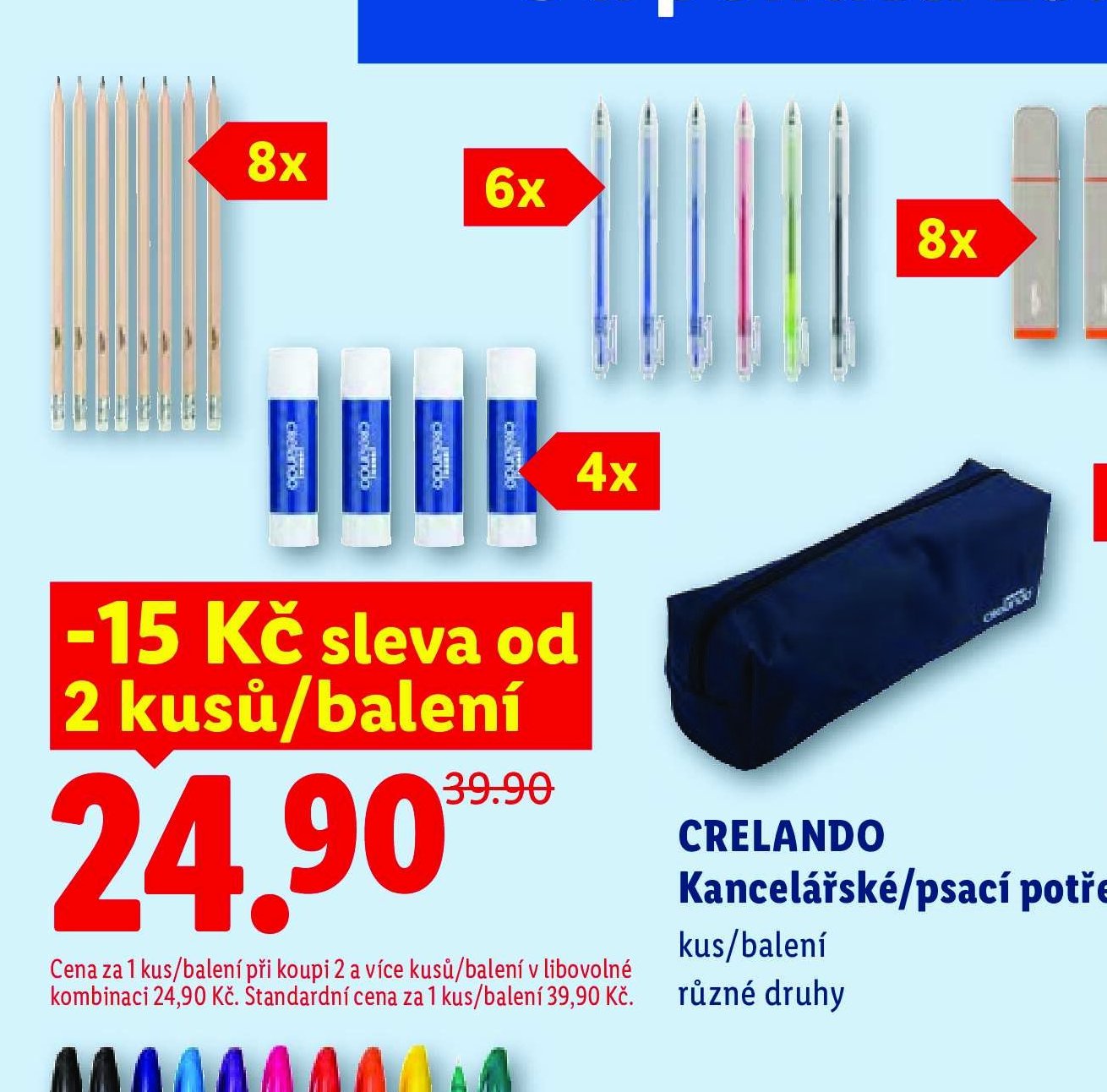 CRELANDO Kancelářské/psací potřeby