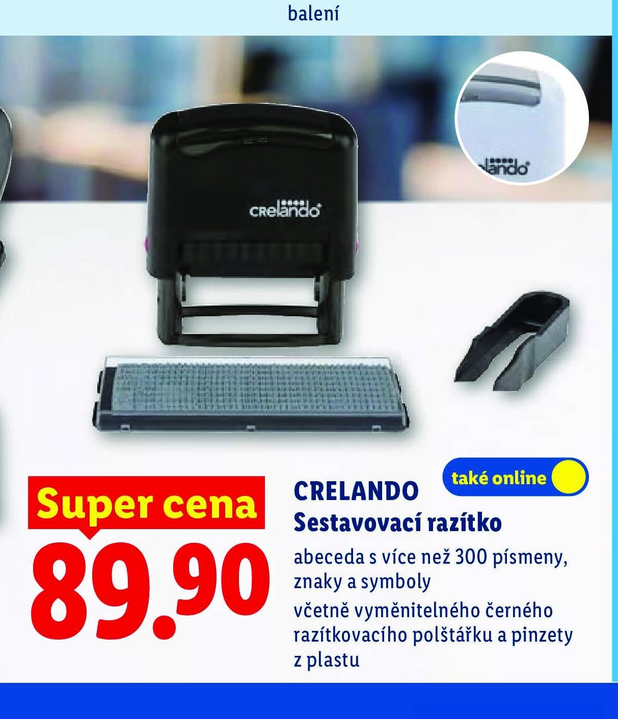 CRELANDO Sestavovací razítko