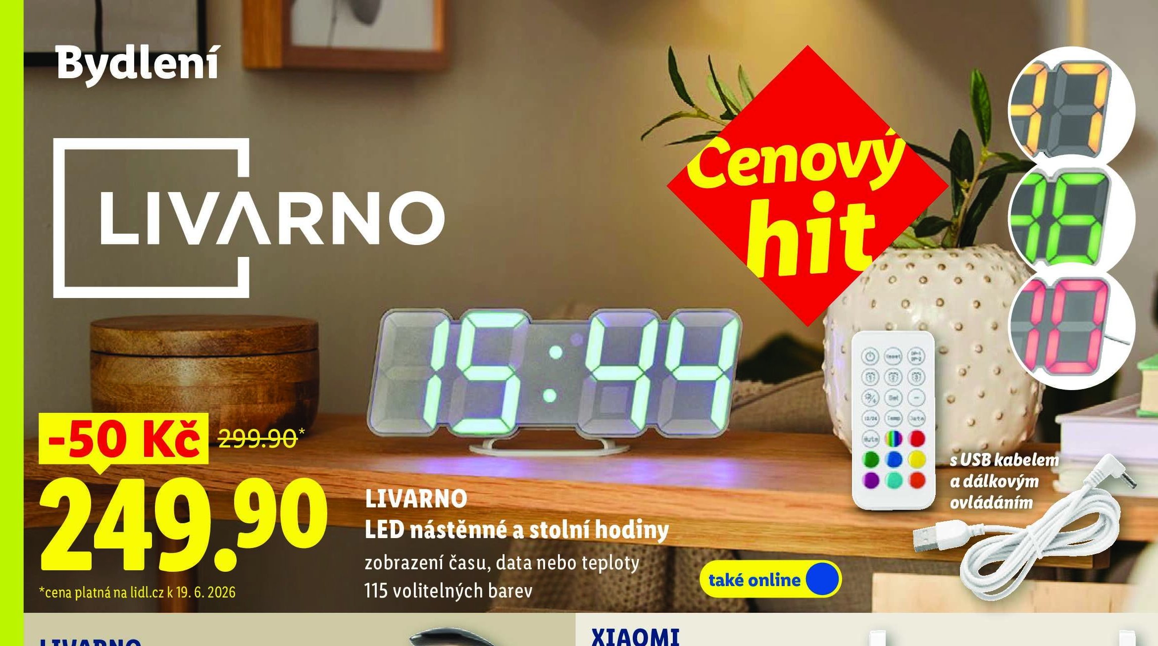 LIVARNO LED nástěnné a stolní hodiny