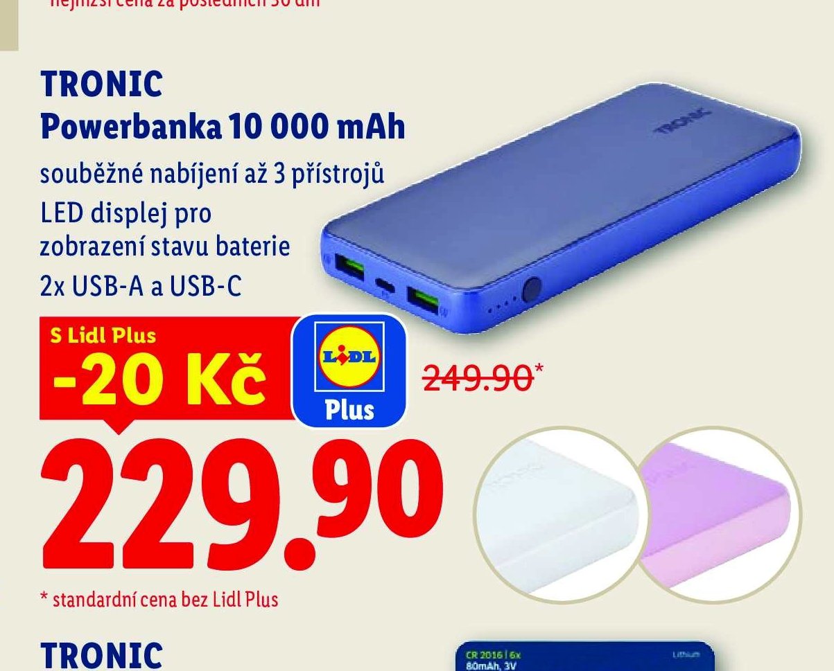 TRONIC Powerbanka 10 000 mAh