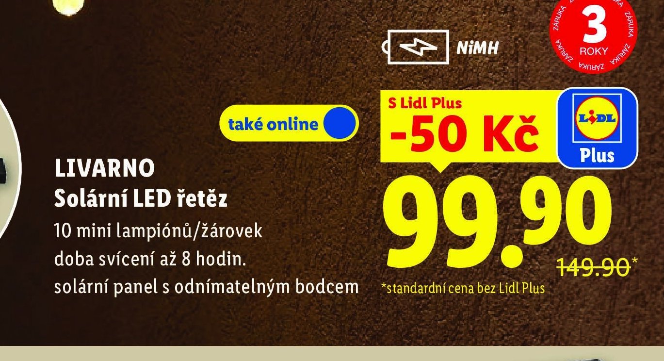 LIVARNO Solární LED řetěz