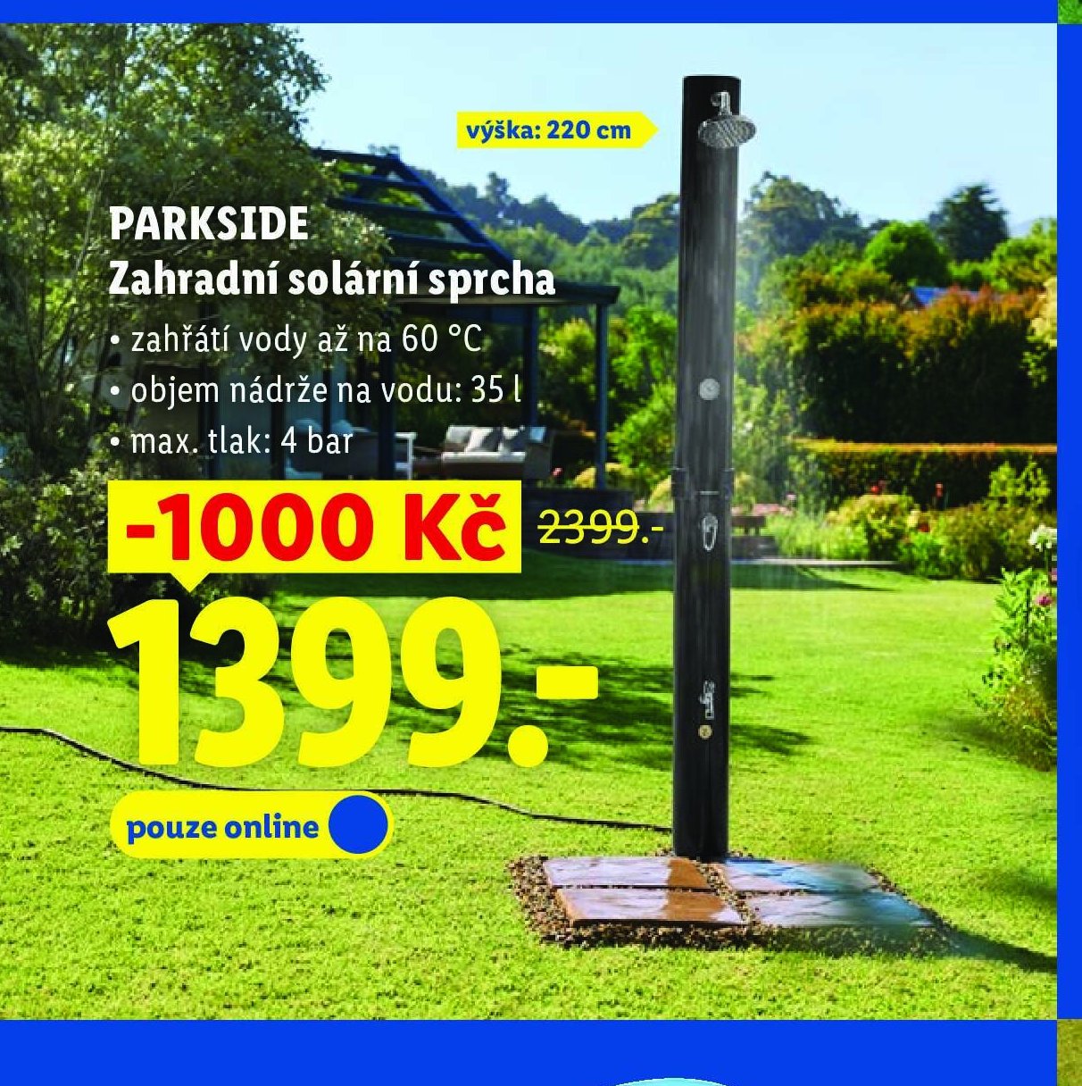 PARKSIDE Zahradní solární sprcha