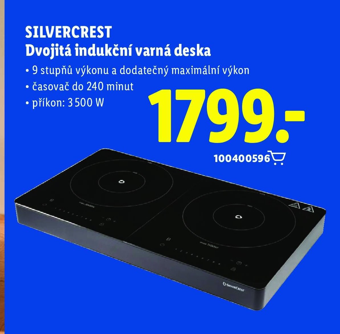 SILVERCREST Dvojitá indukční varná deska