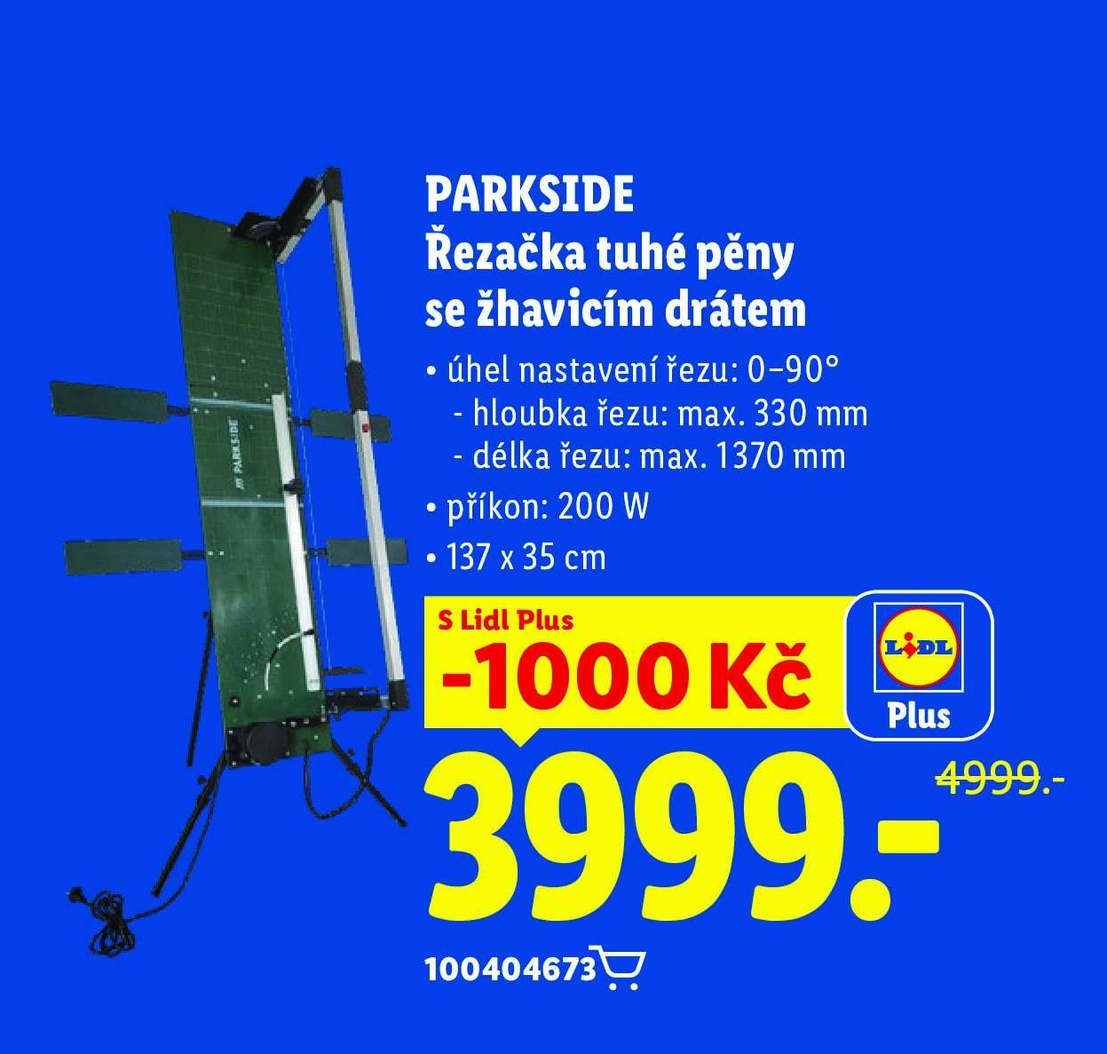 PARKSIDE Řezačka tuhé pěny se žhavicím drátem