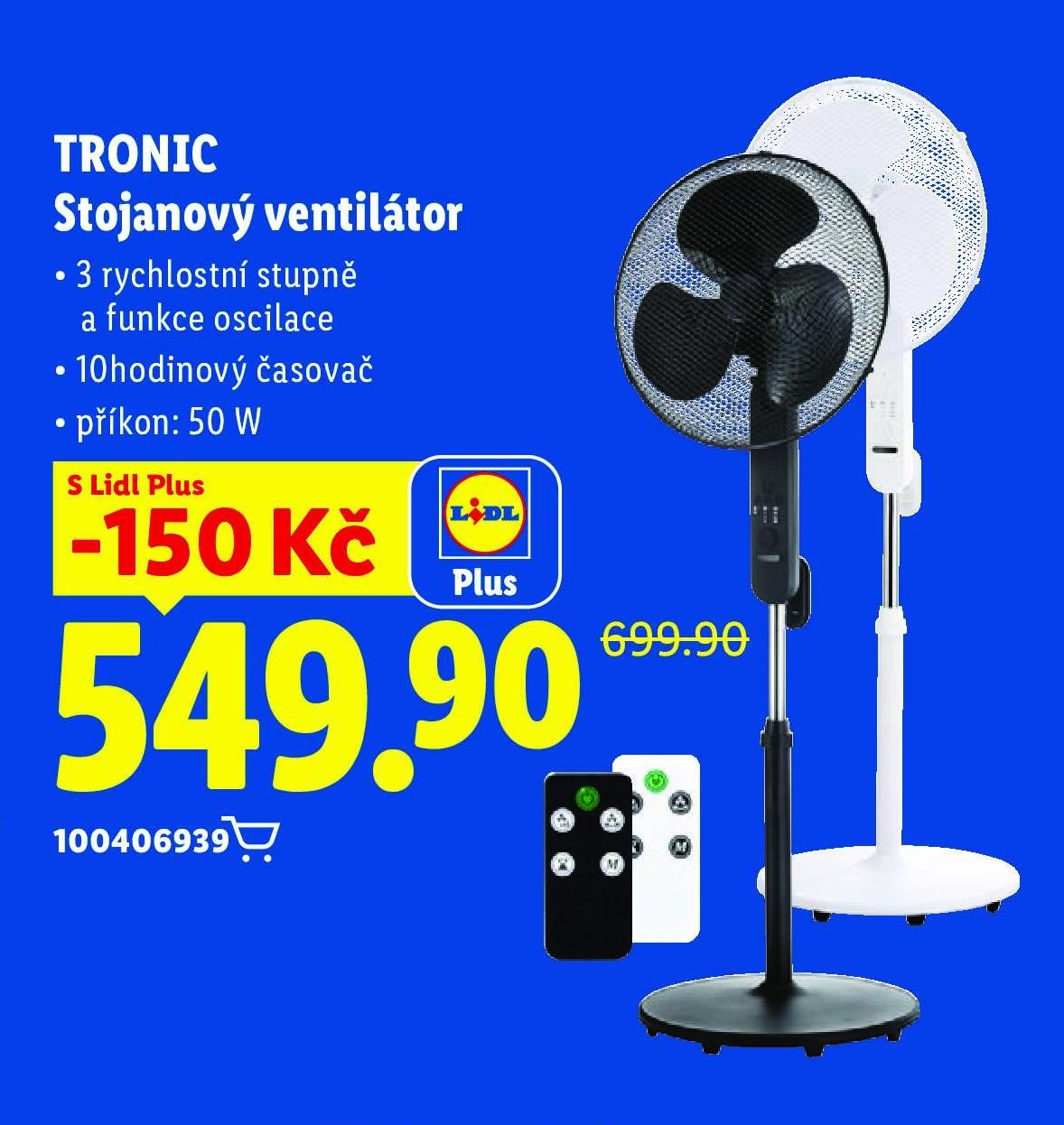 TRONIC Stojanový ventilátor