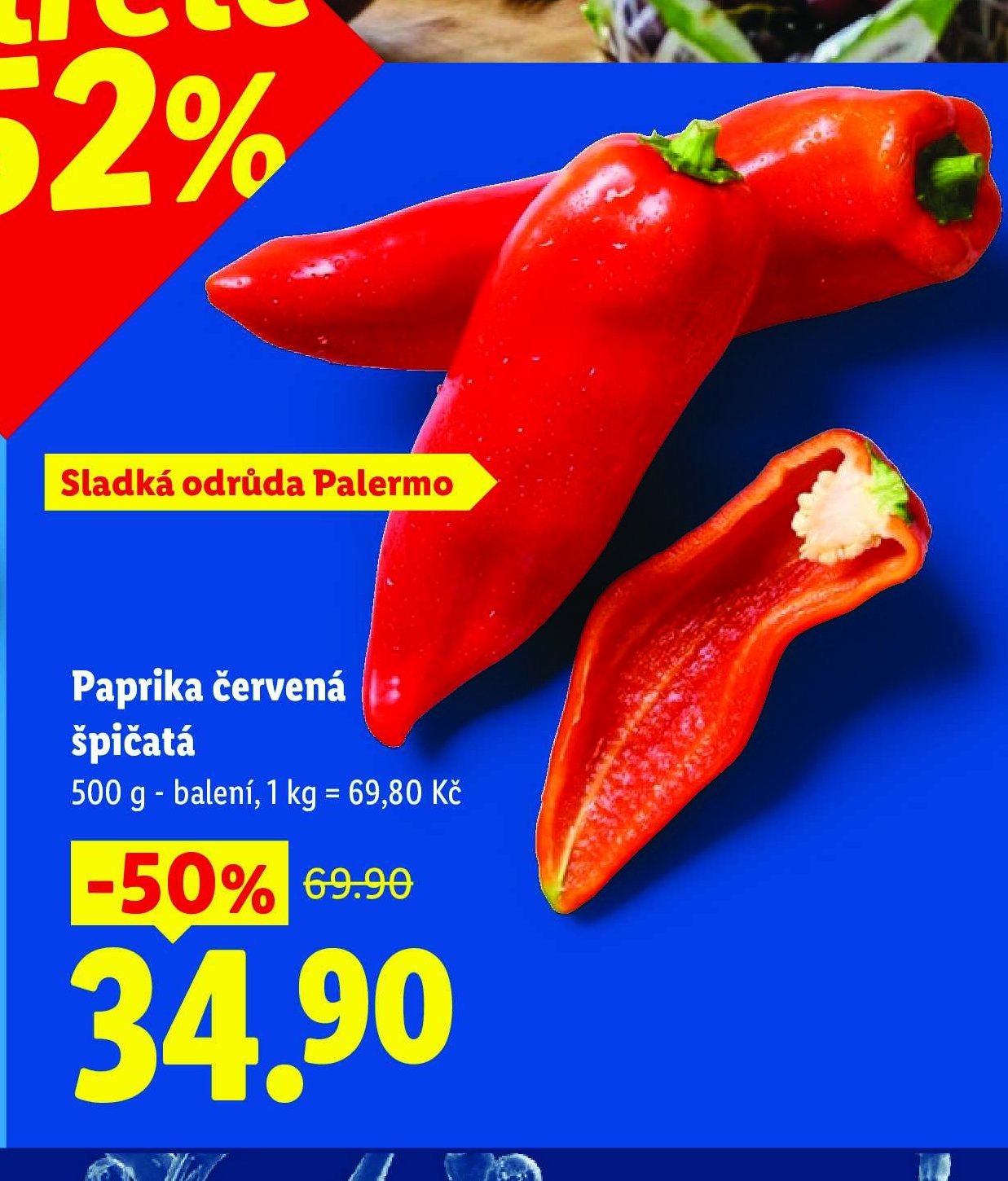 Paprika červená špičatá