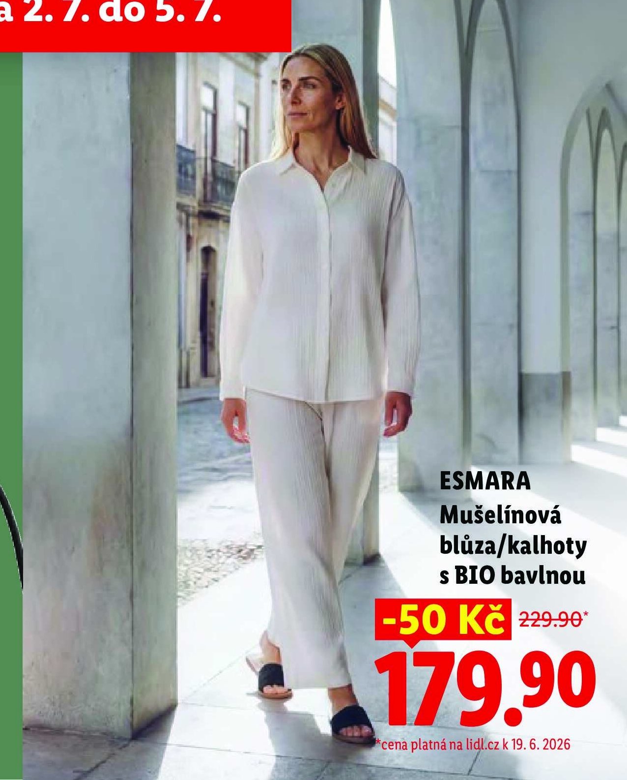ESMARA Mušelínová blůza/kalhoty s BIO bavlnou