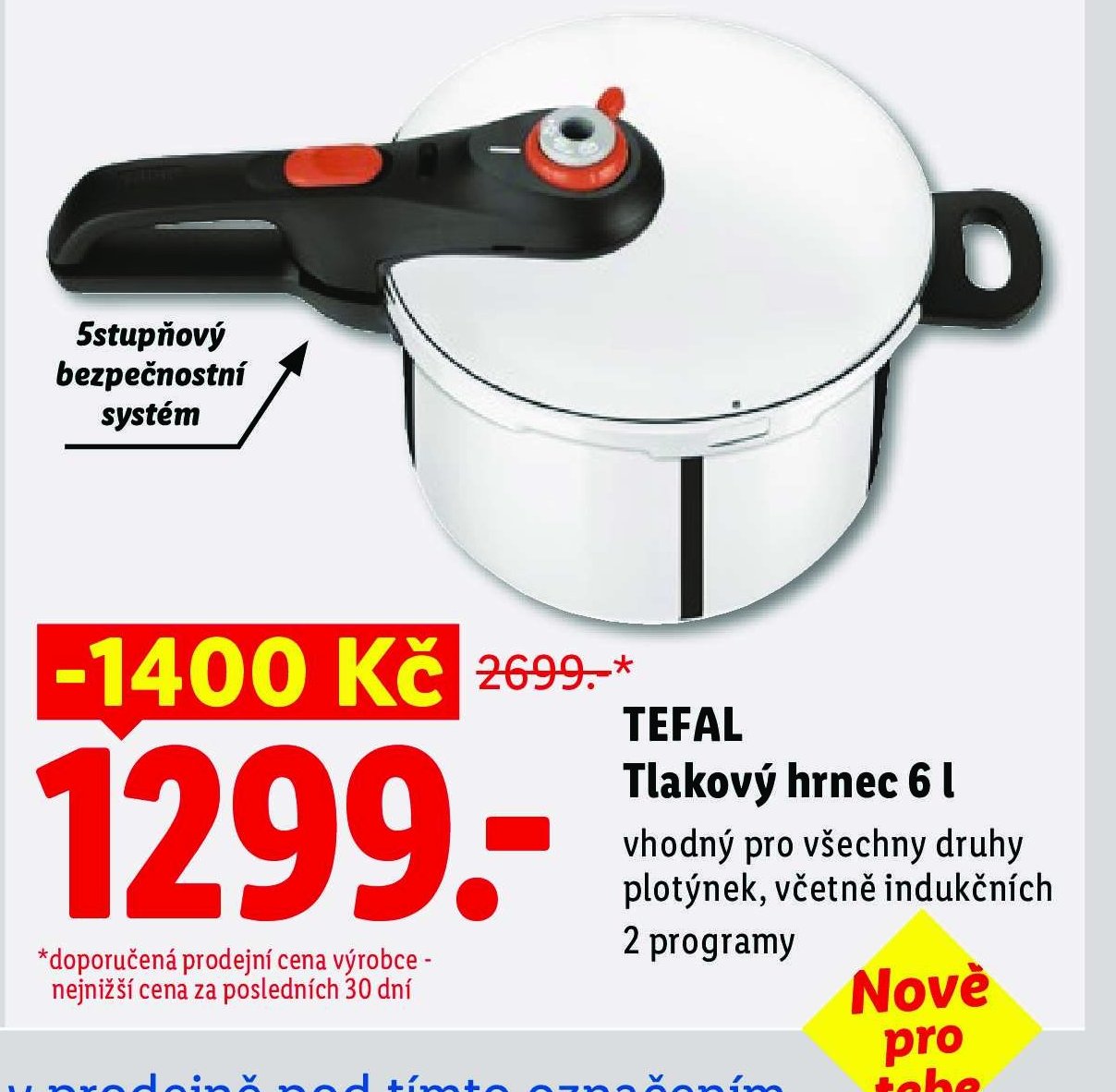 TEFAL Tlakový hrnec 6 l