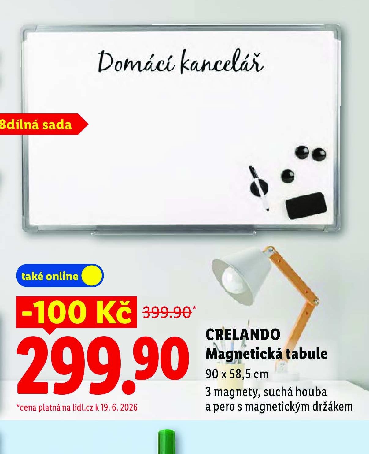CRELANDO Magnetická tabule