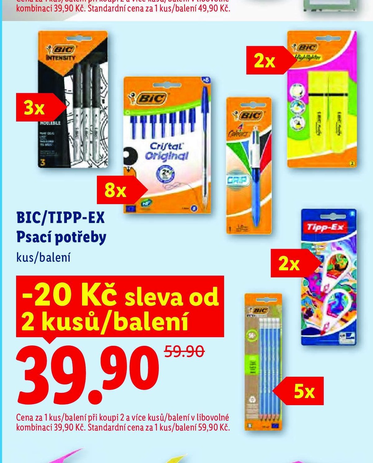 BIC/TIPP-EX Psací potřeby
