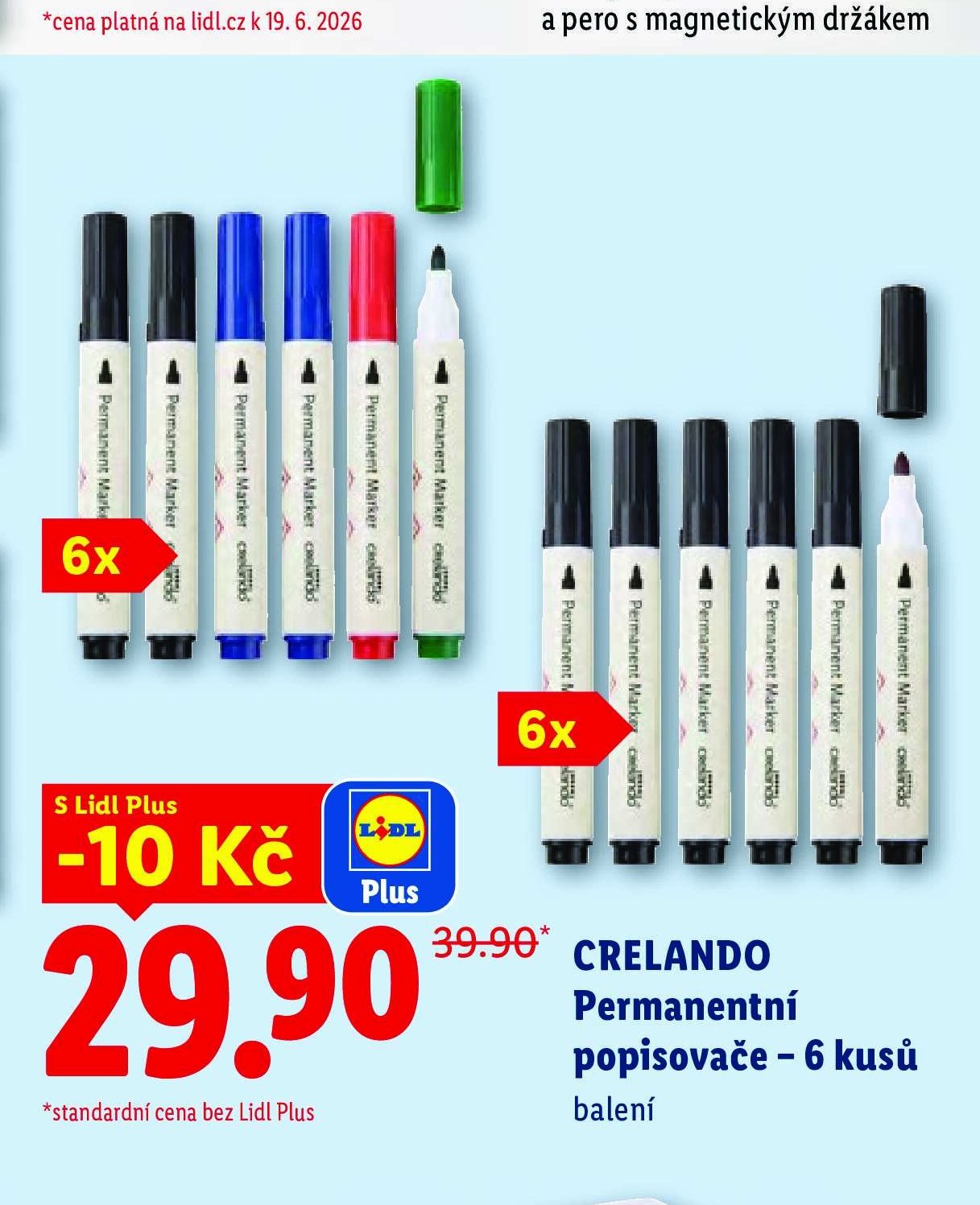 CRELANDO Permanentní popisovače