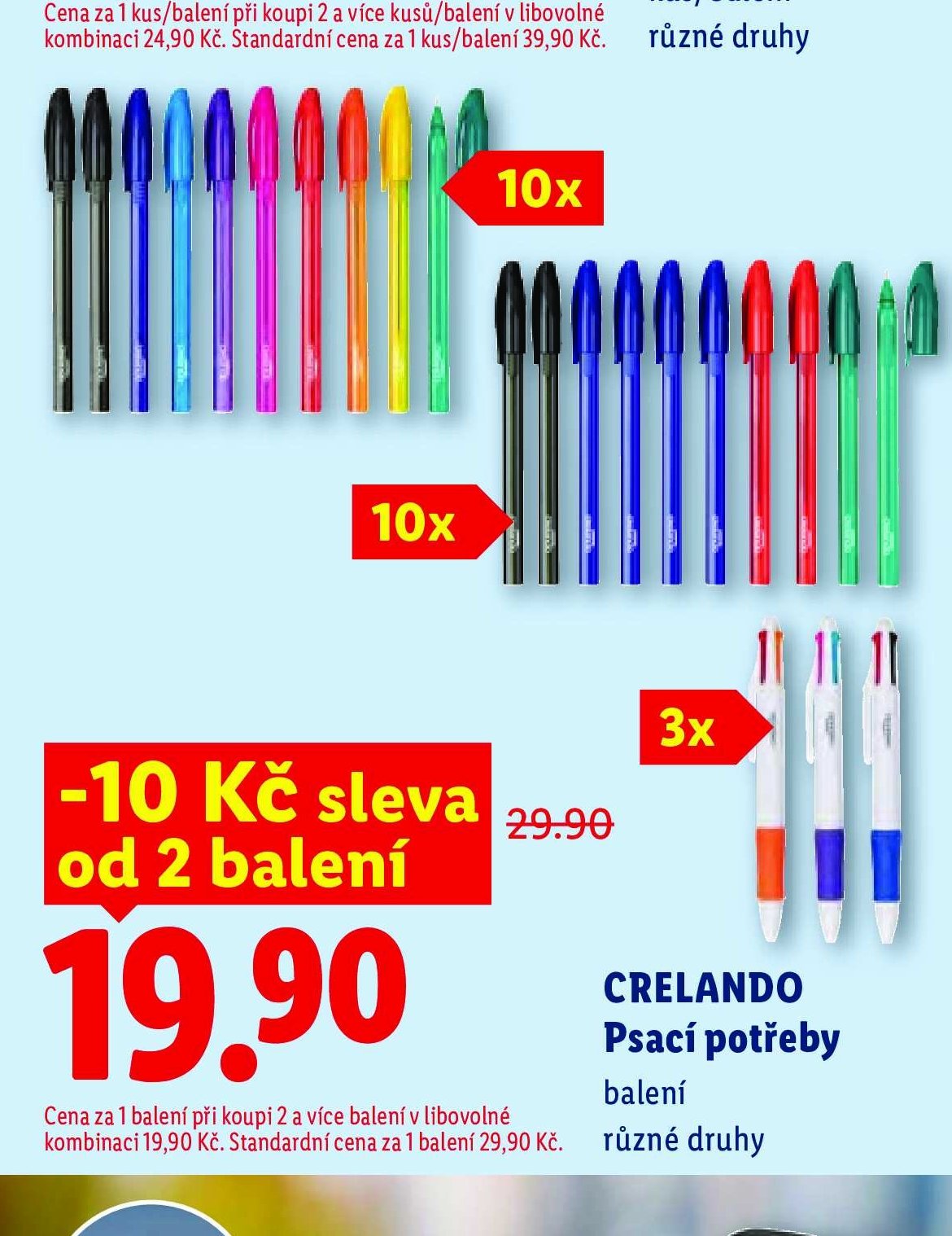 CRELANDO Psací potřeby