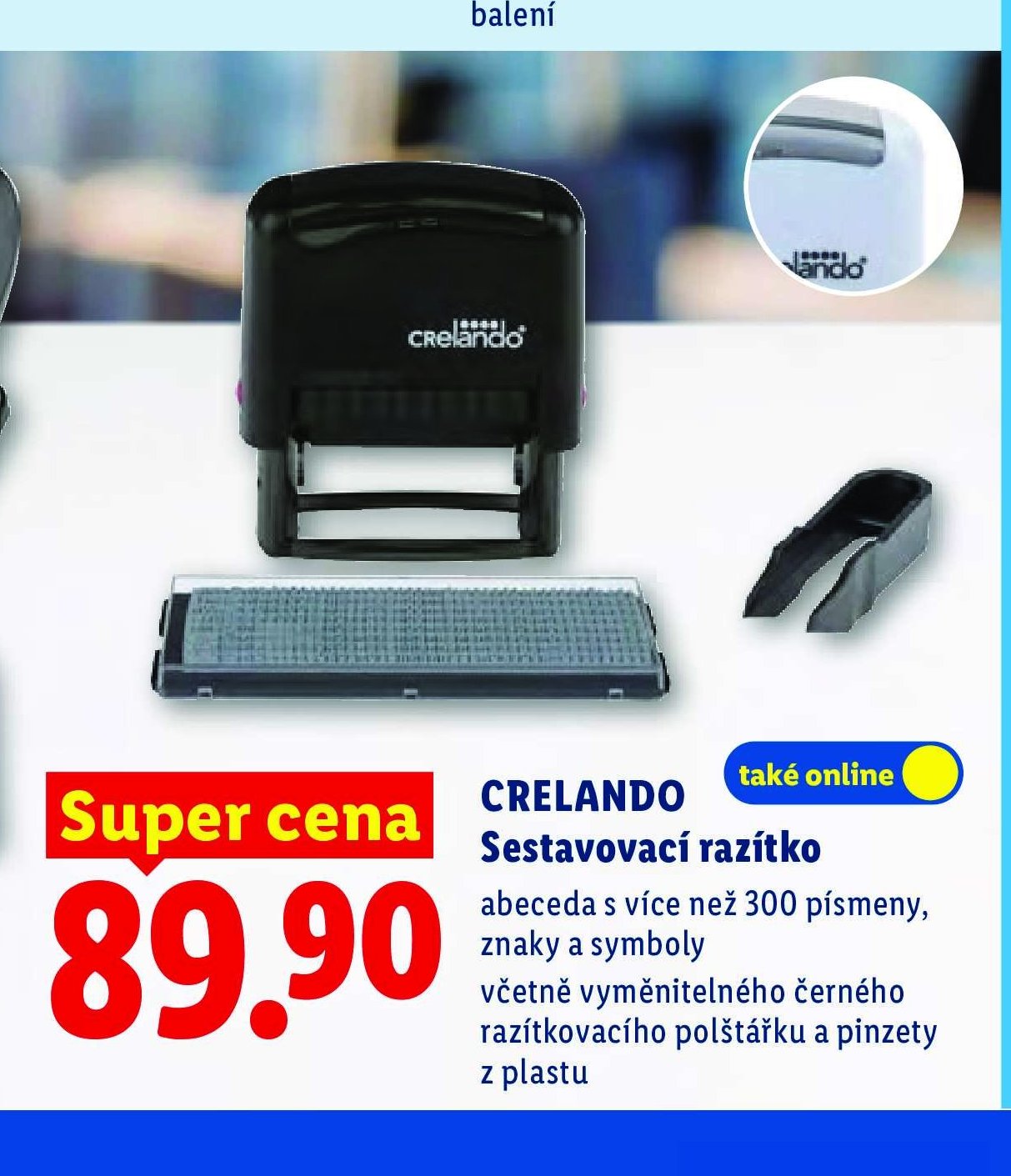 CRELANDO Sestavovací razítko