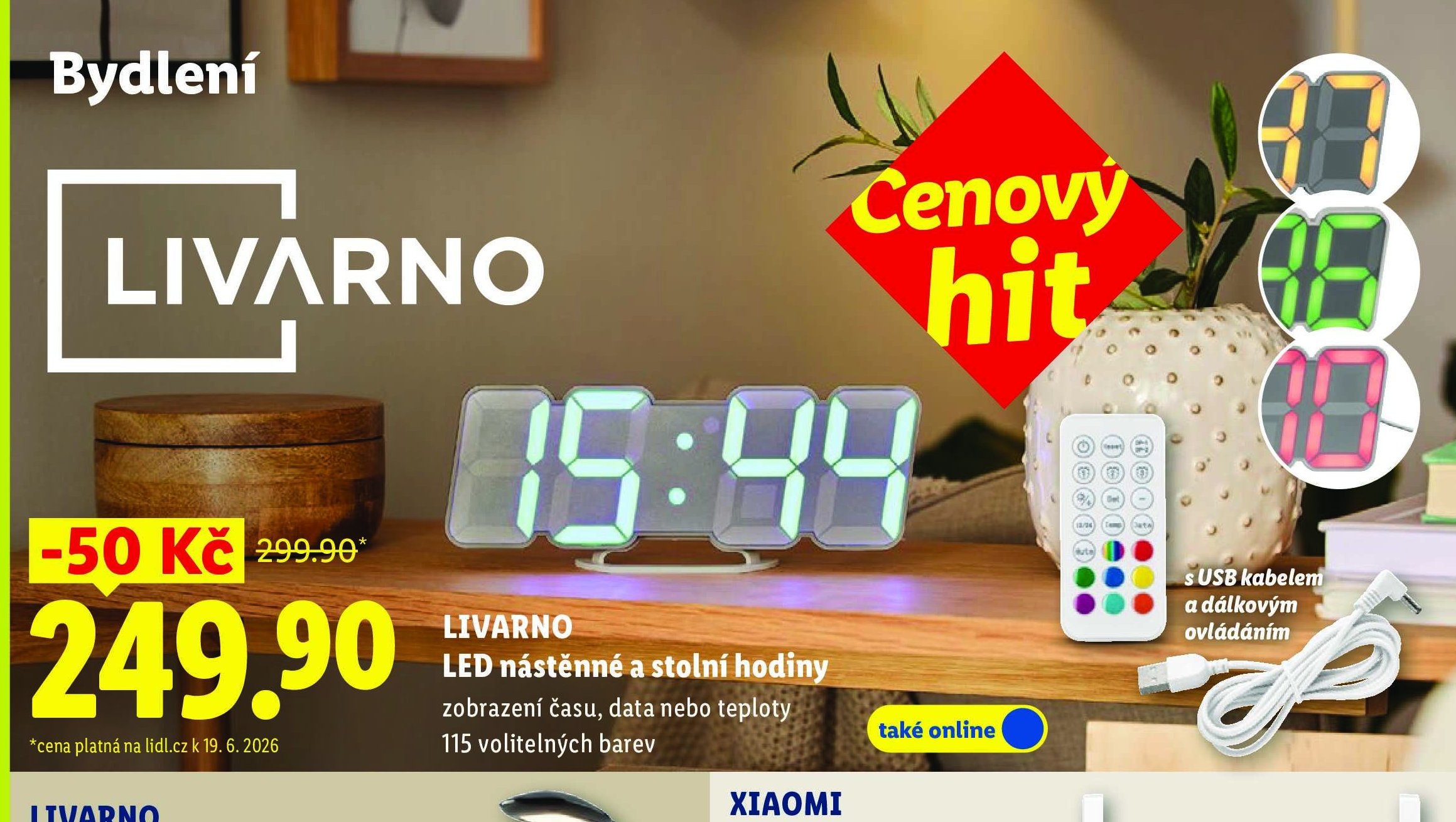 LIVARNO LED nástěnné a stolní hodiny