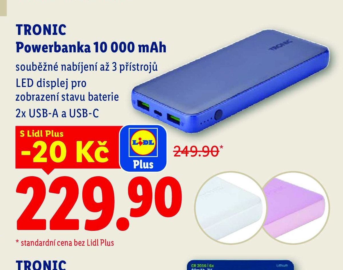 TRONIC Powerbanka 10 000 mAh