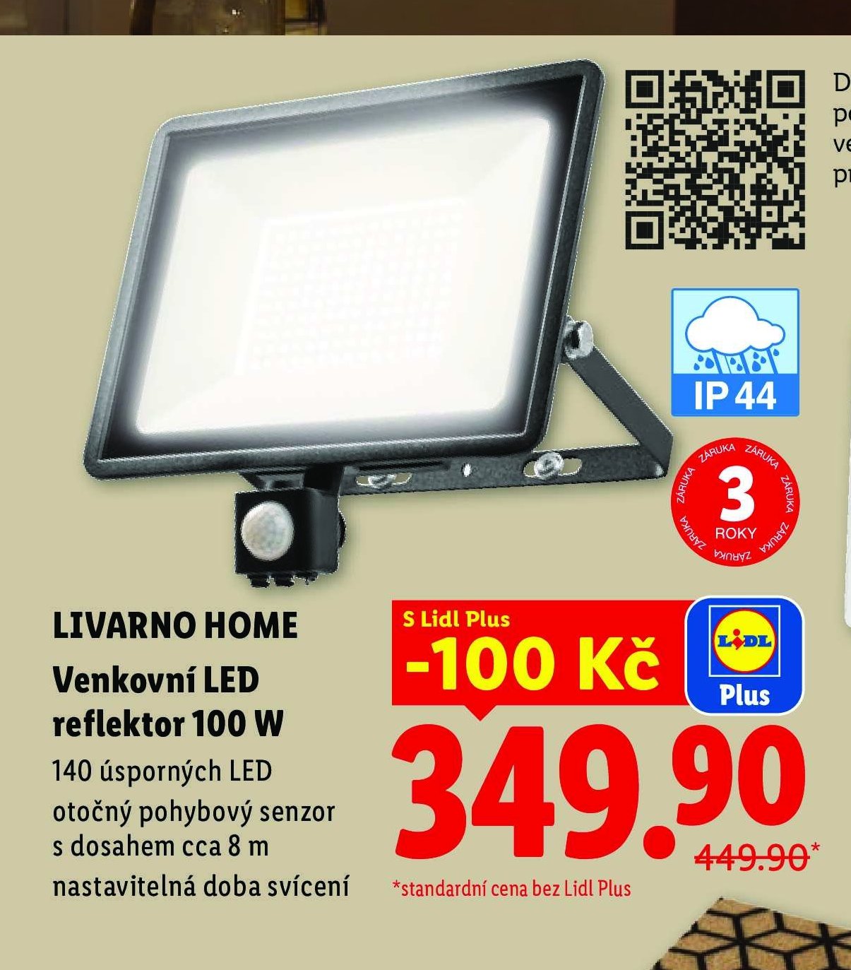 LIVARNO HOME Venkovní LED reflektor 100 W