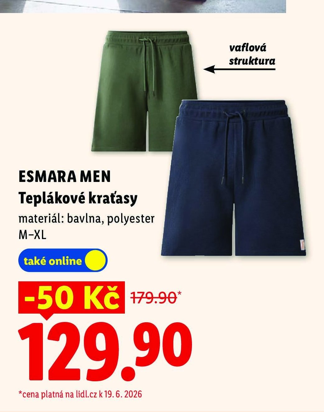 ESMARA MEN Teplákové kraťasy