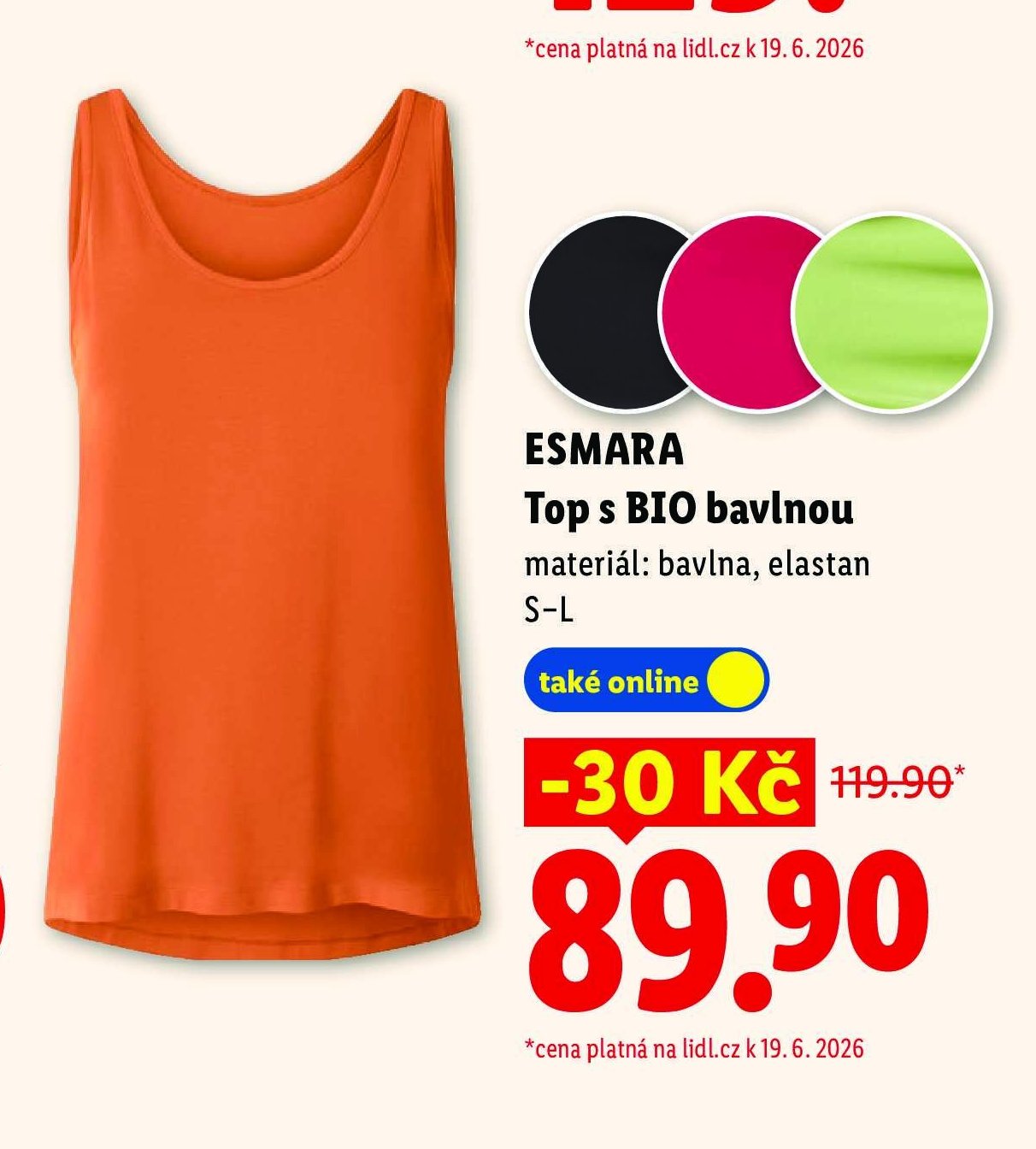 ESMARA Top s BIO bavlnou