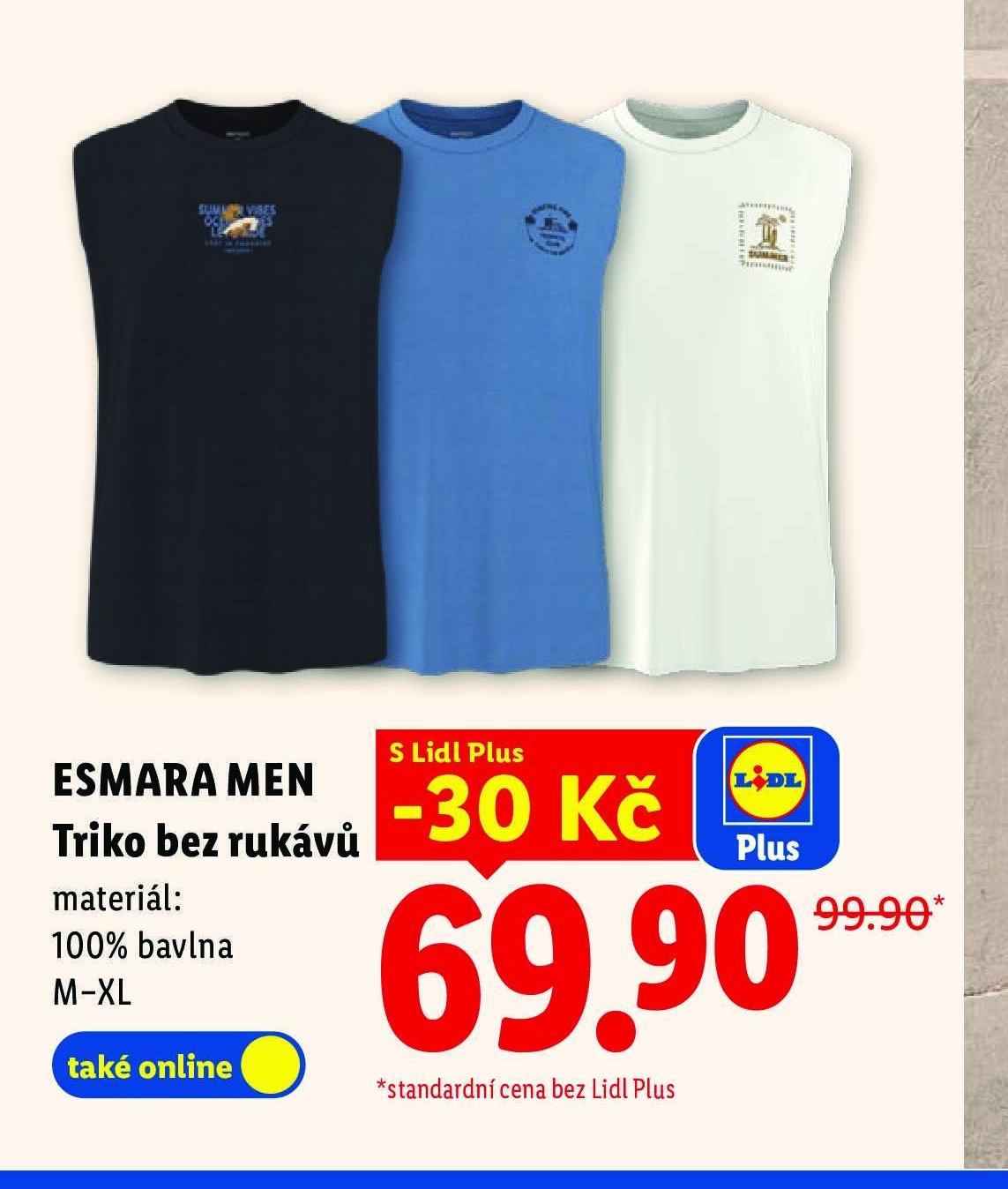ESMARA MEN Triko bez rukávů