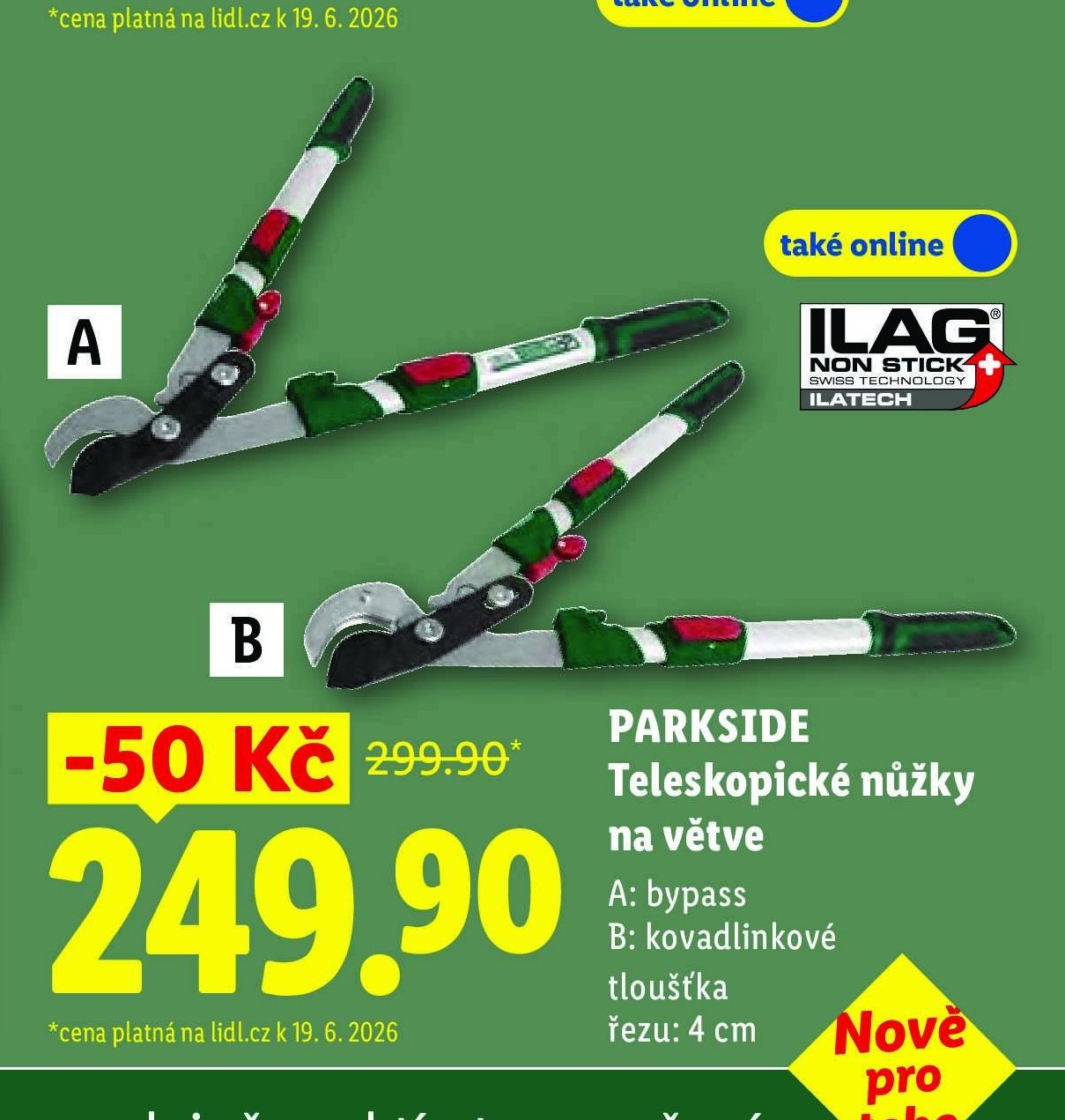 PARKSIDE Teleskopické nůžky na větve