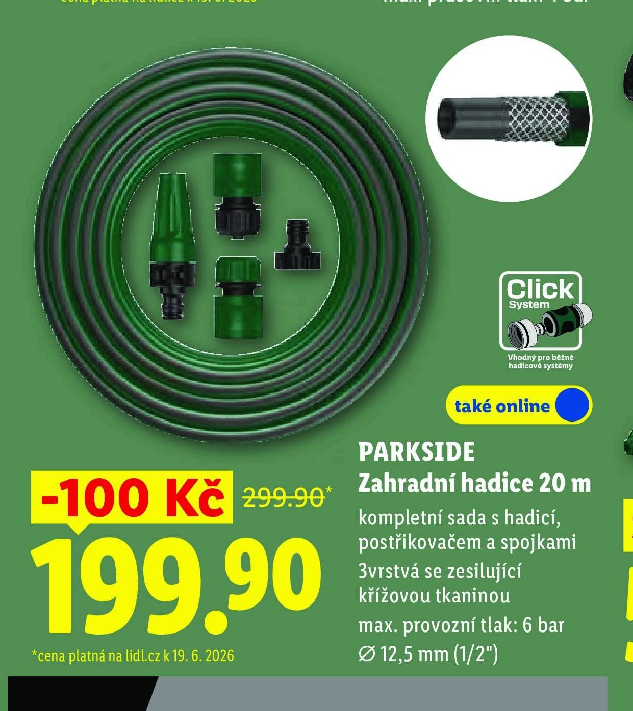 PARKSIDE Zahradní hadice 20 m