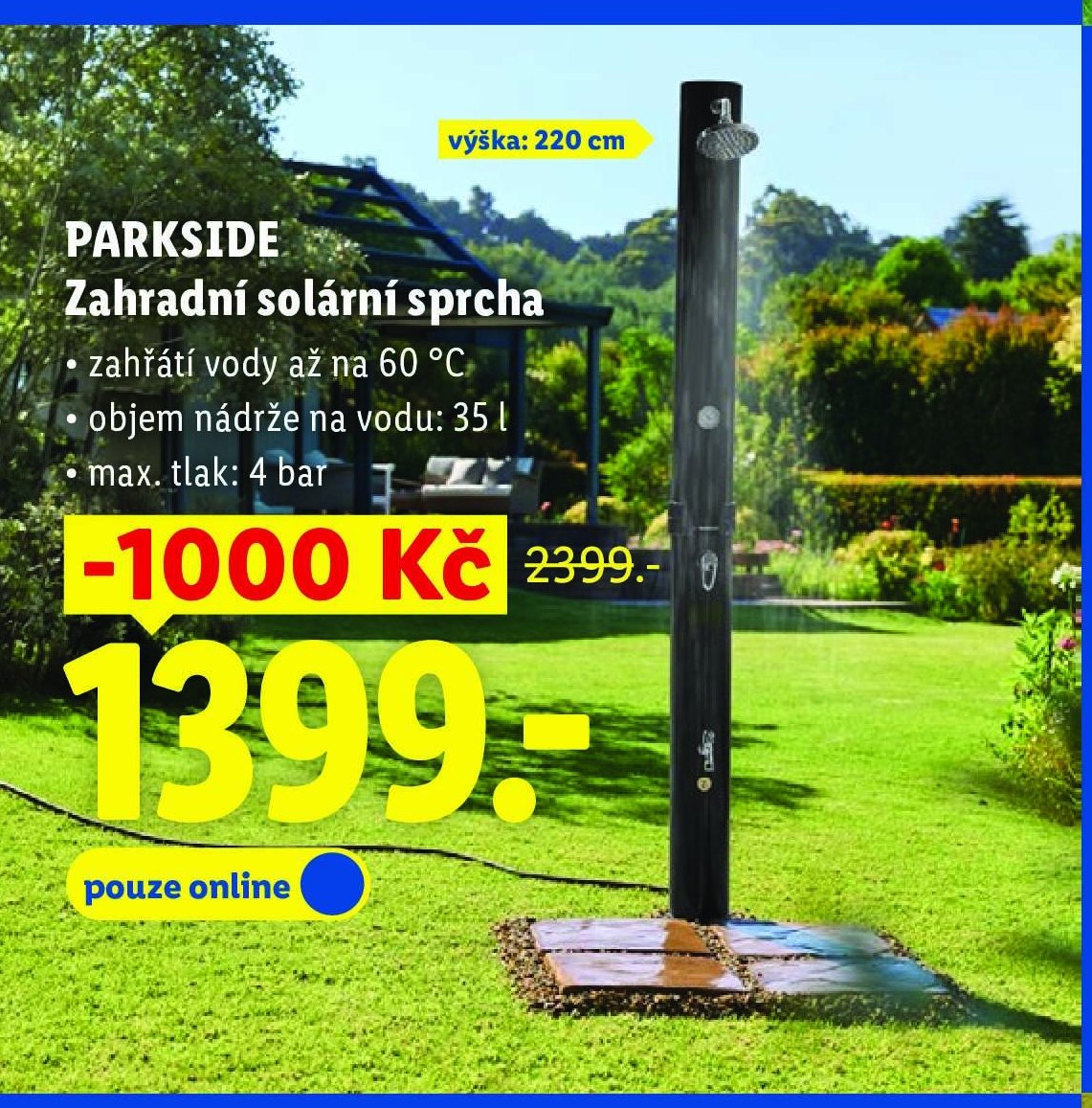 PARKSIDE Zahradní solární sprcha