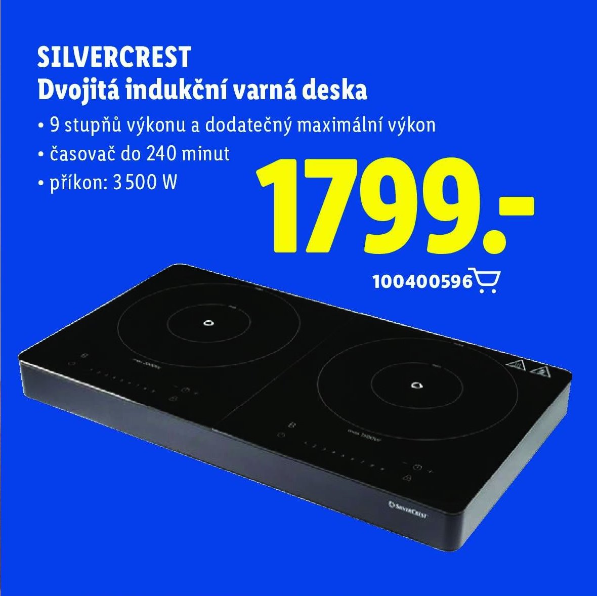 SILVERCREST Dvojitá indukční varná deska