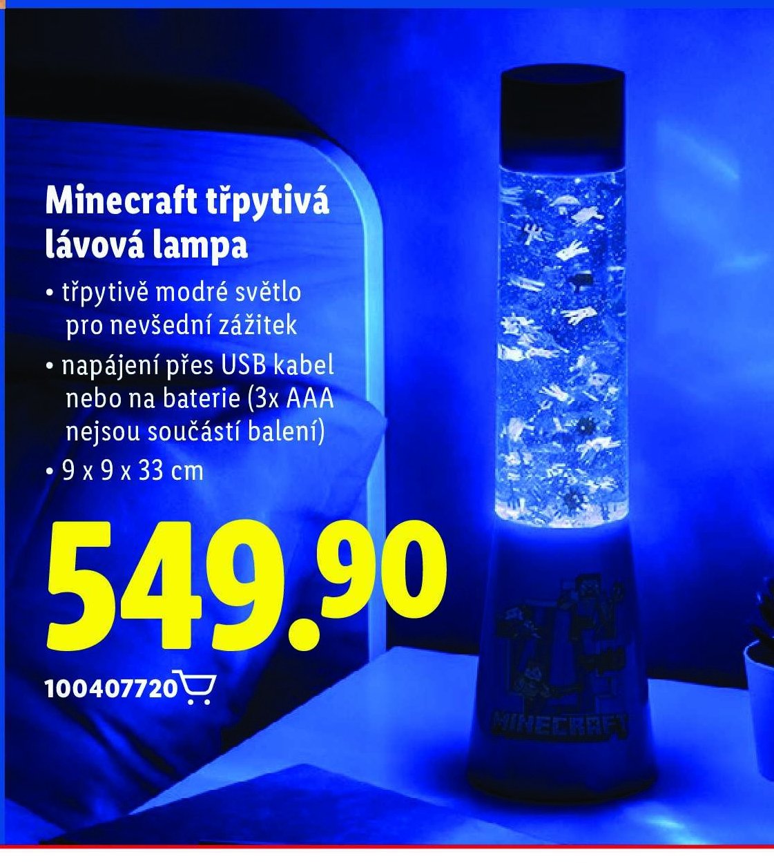 Minecraft třpytivá lávová lampa