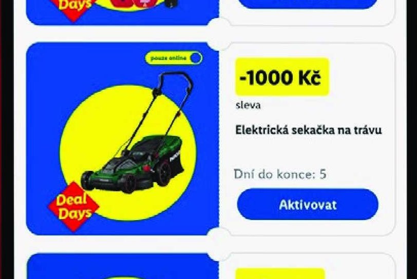 Elektrická sekačka na trávu