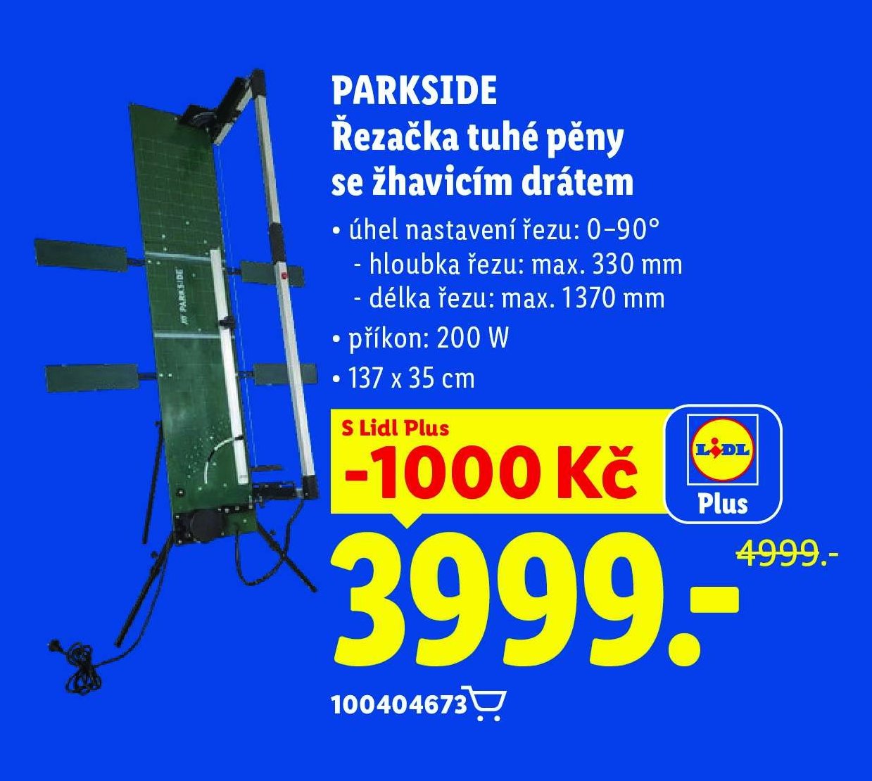 PARKSIDE Řezačka tuhé pěny se žhavicím drátem