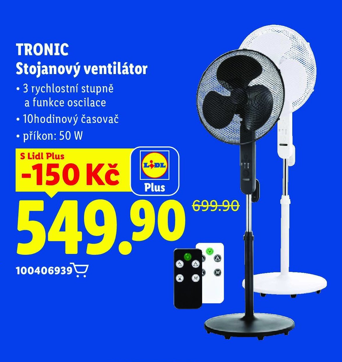 TRONIC Stojanový ventilátor