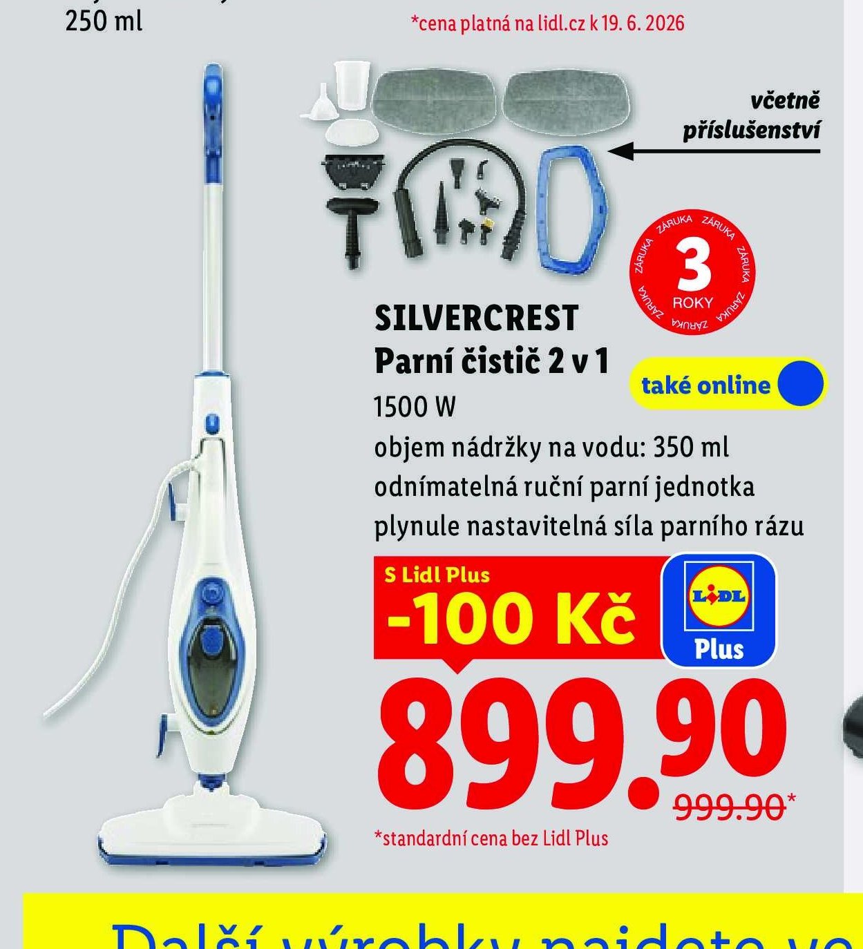 SILVERCREST Parní čistič 2 v 1