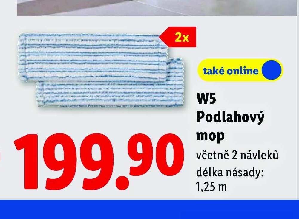W5 podlahový mop