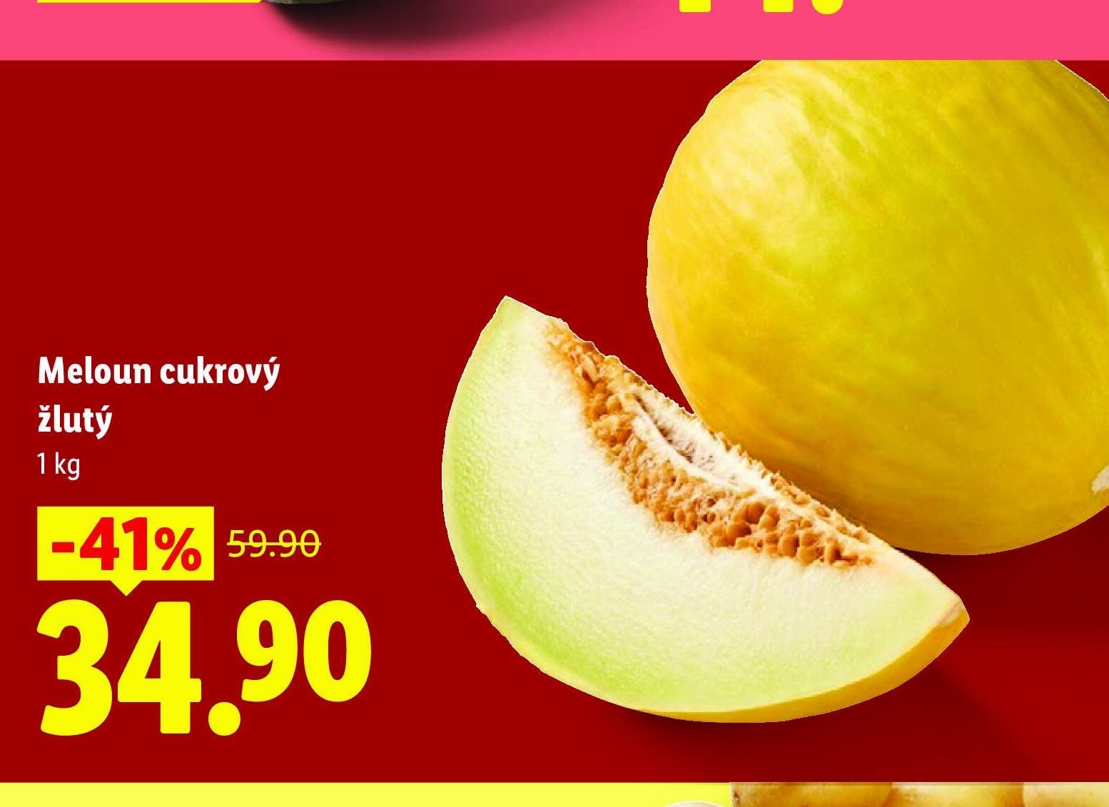 Meloun cukrový žlutý