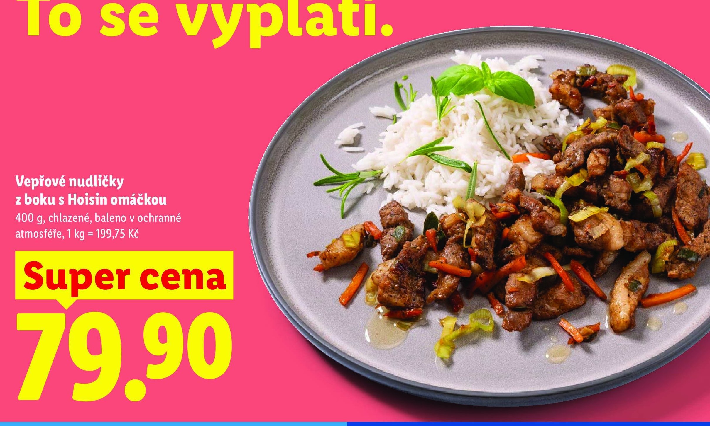 Vepřové nudličky z boku s Hoisin omáčkou
