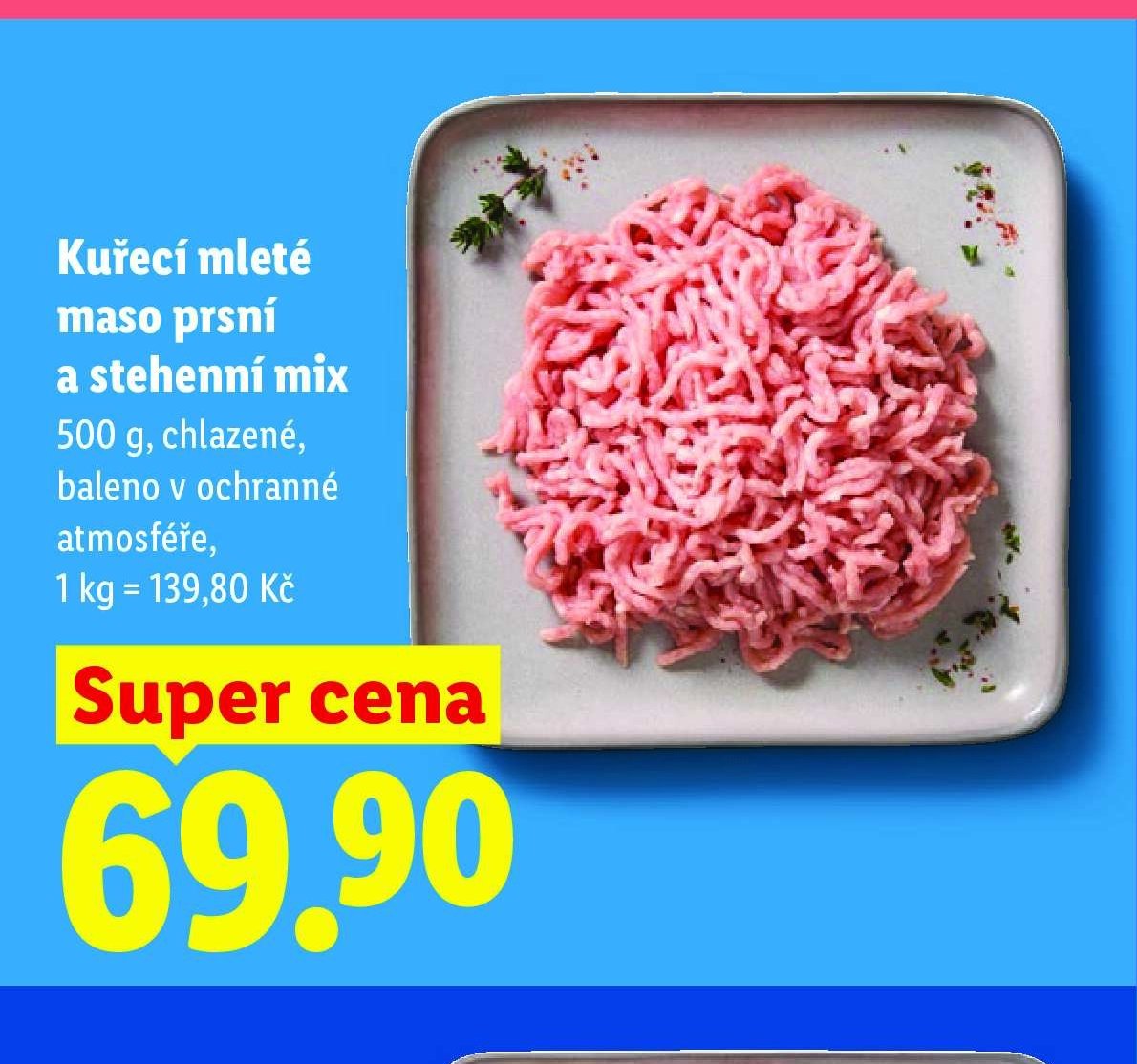 Kuřecí mleté maso prsní a stehenní mix