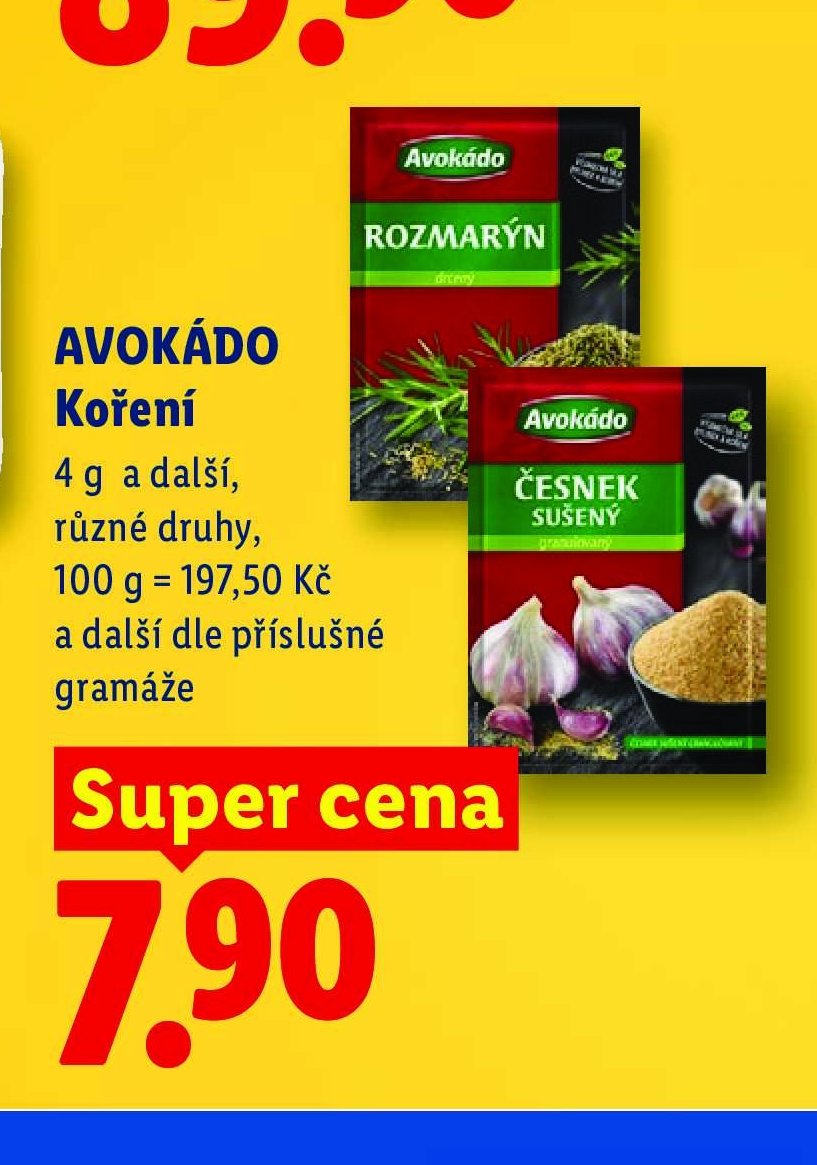 AVOKÁDO Koření
