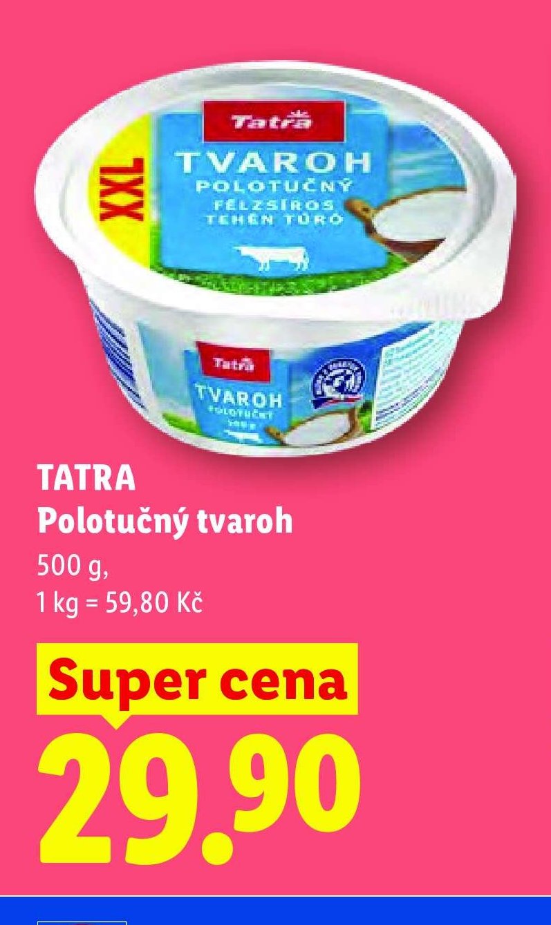 TATRA Polotučný tvaroh