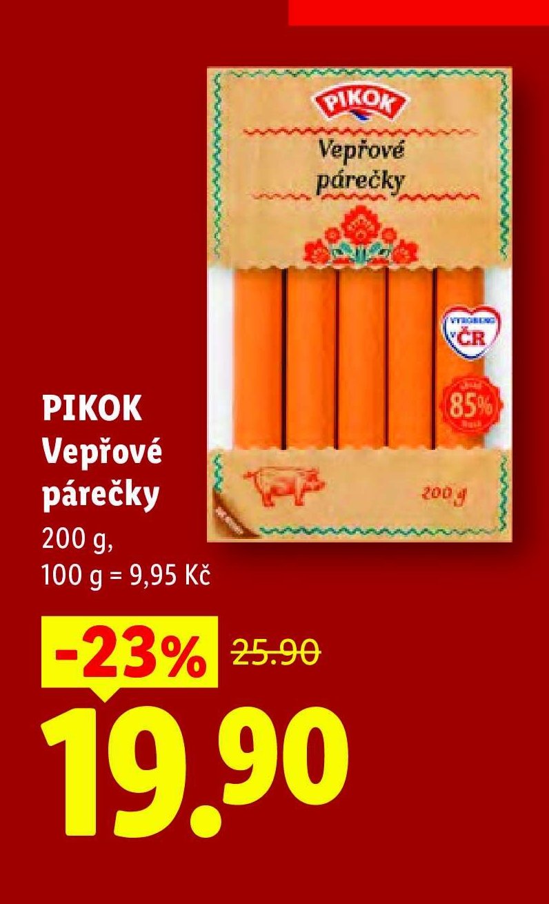 PIKOK Vepřové párečky