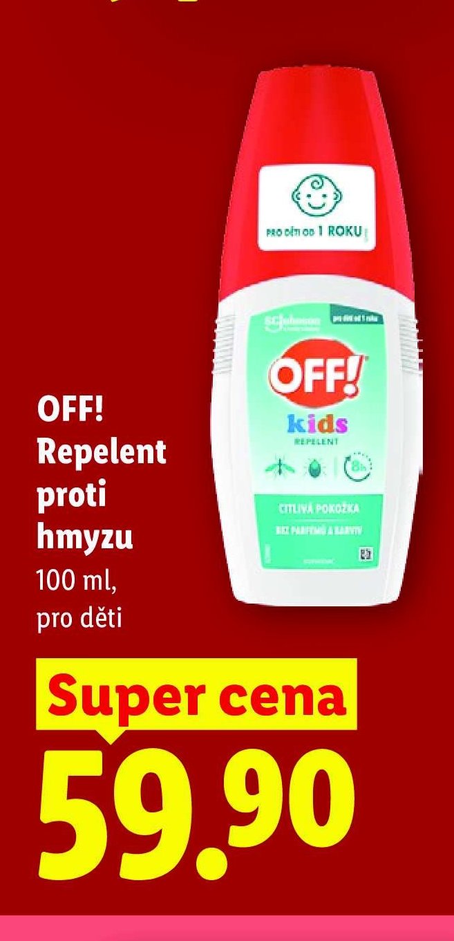 OFF! Repelent proti hmyzu 100 ml, pro děti