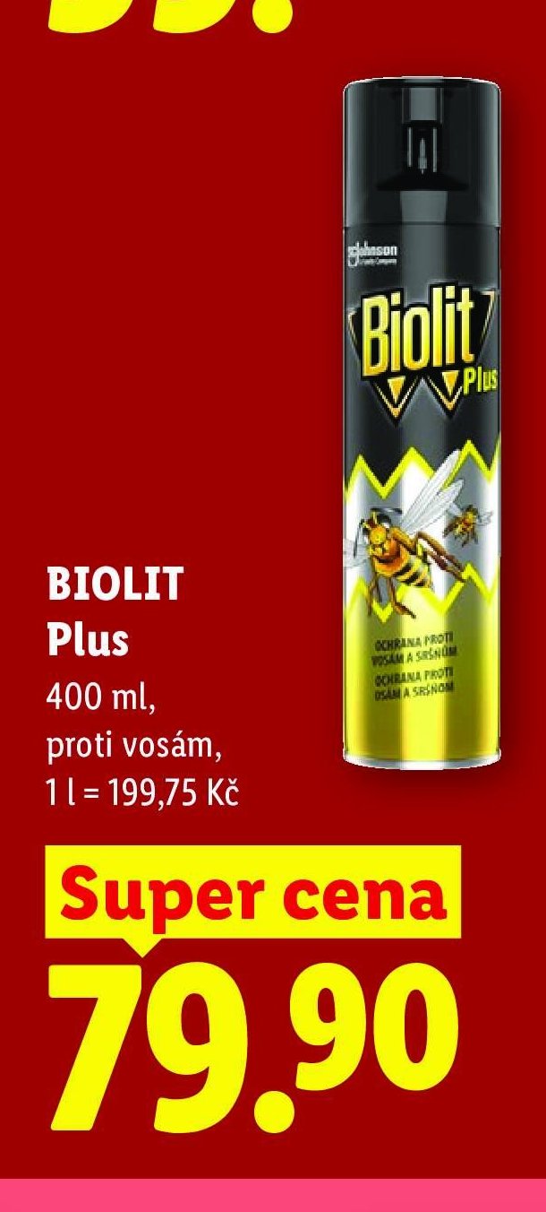 BIOLIT Plus 400 ml, proti vosám